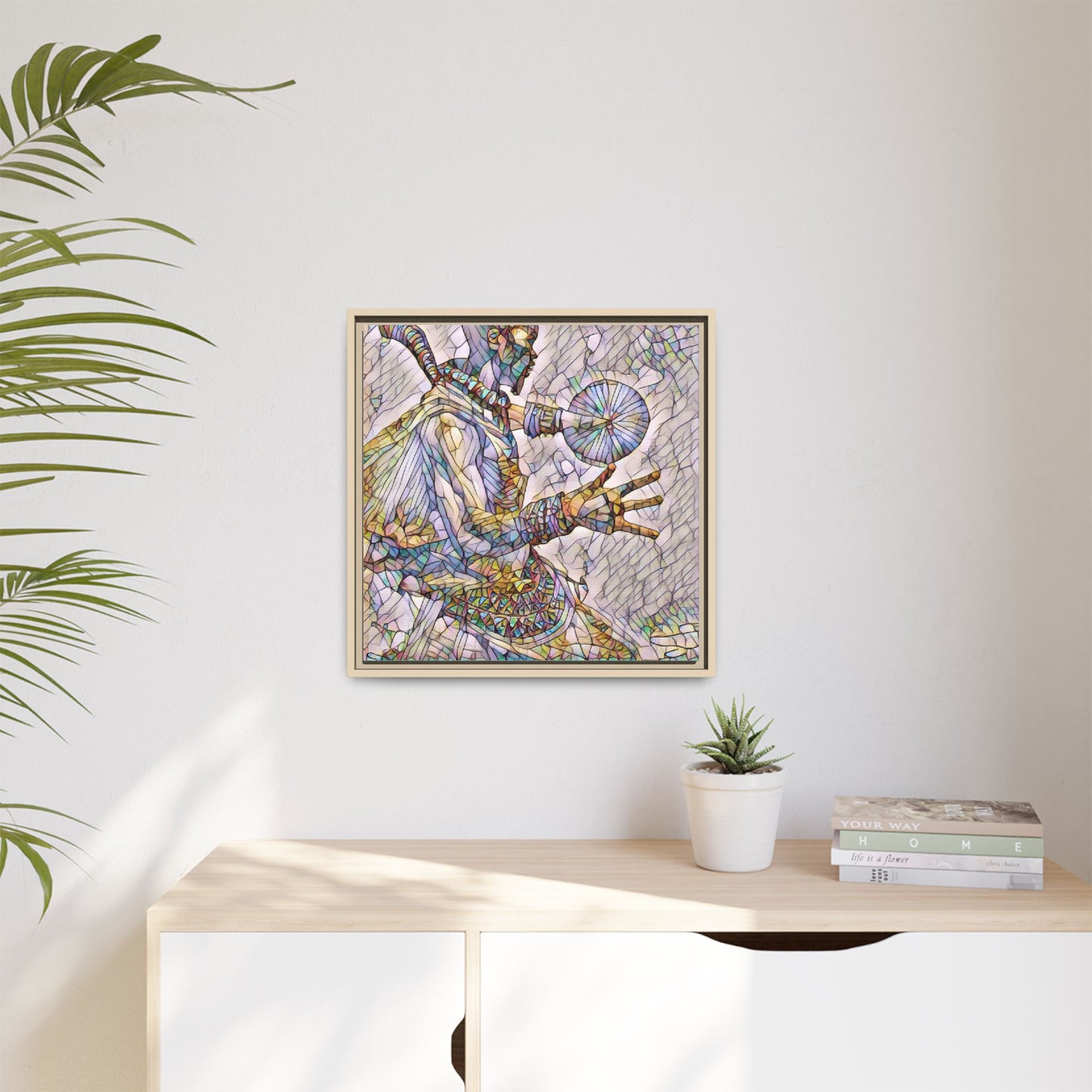 Tribal Shaman Art Print — Framed Matte Canvas Wall Art