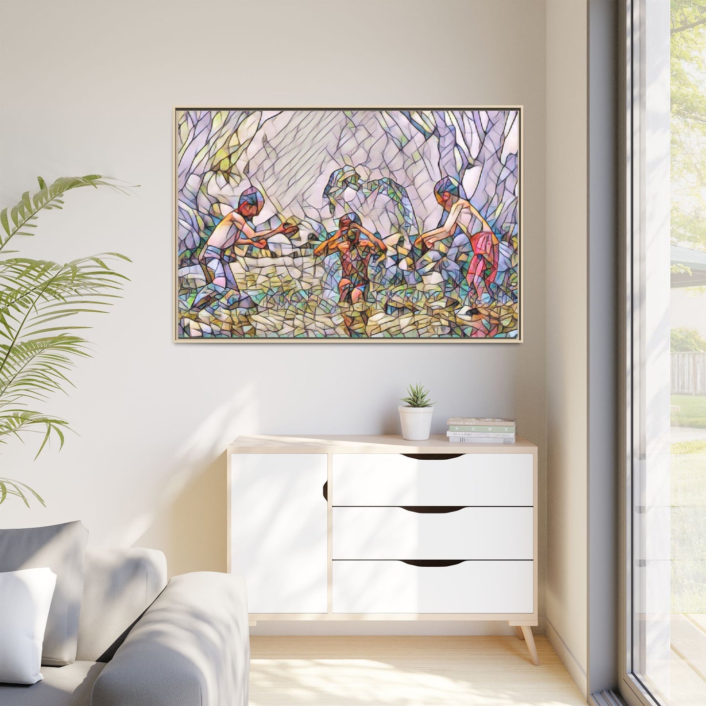 Matte Canvas, Framed (Multi-color)