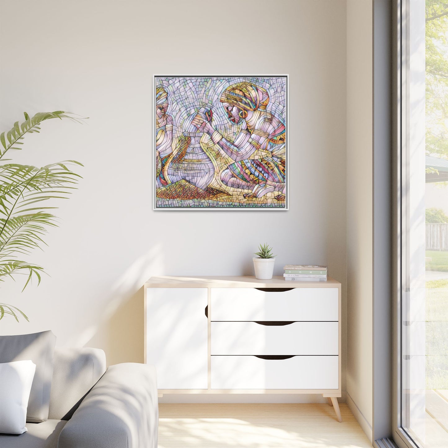 Matte Canvas, Framed (Multi-color)