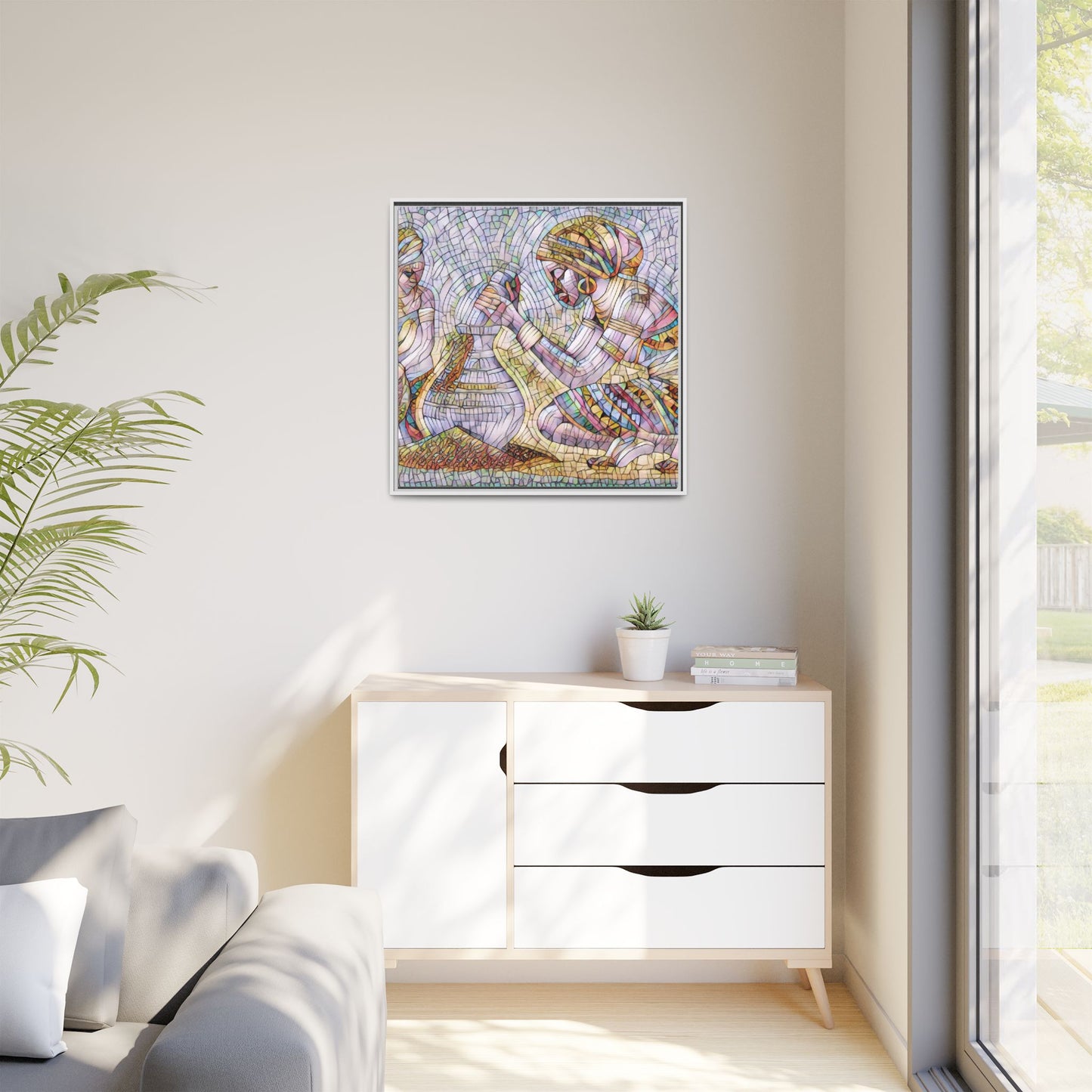 Matte Canvas, Framed (Multi-color)