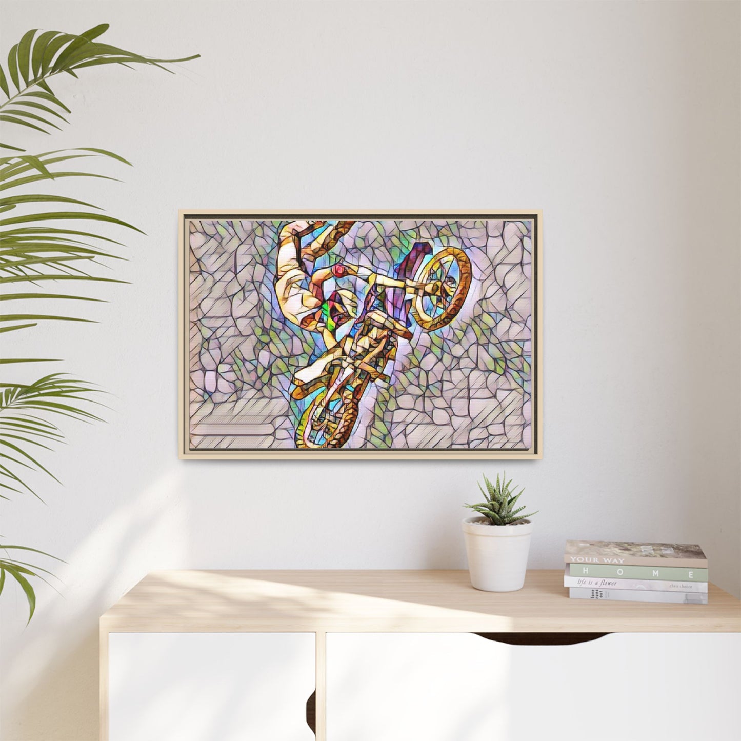 Matte Canvas, Framed (Multi-color)