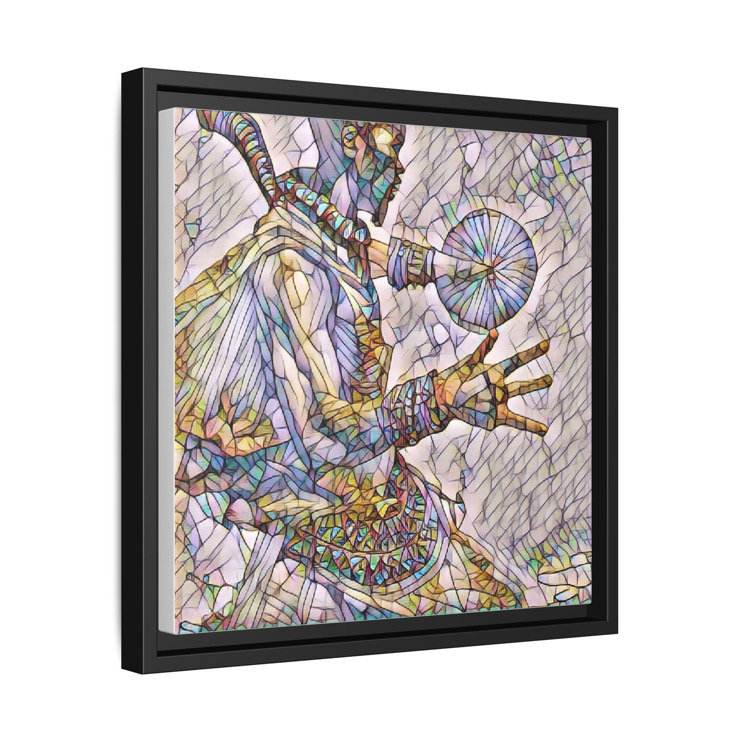 Tribal Shaman Art Print — Framed Matte Canvas Wall Art