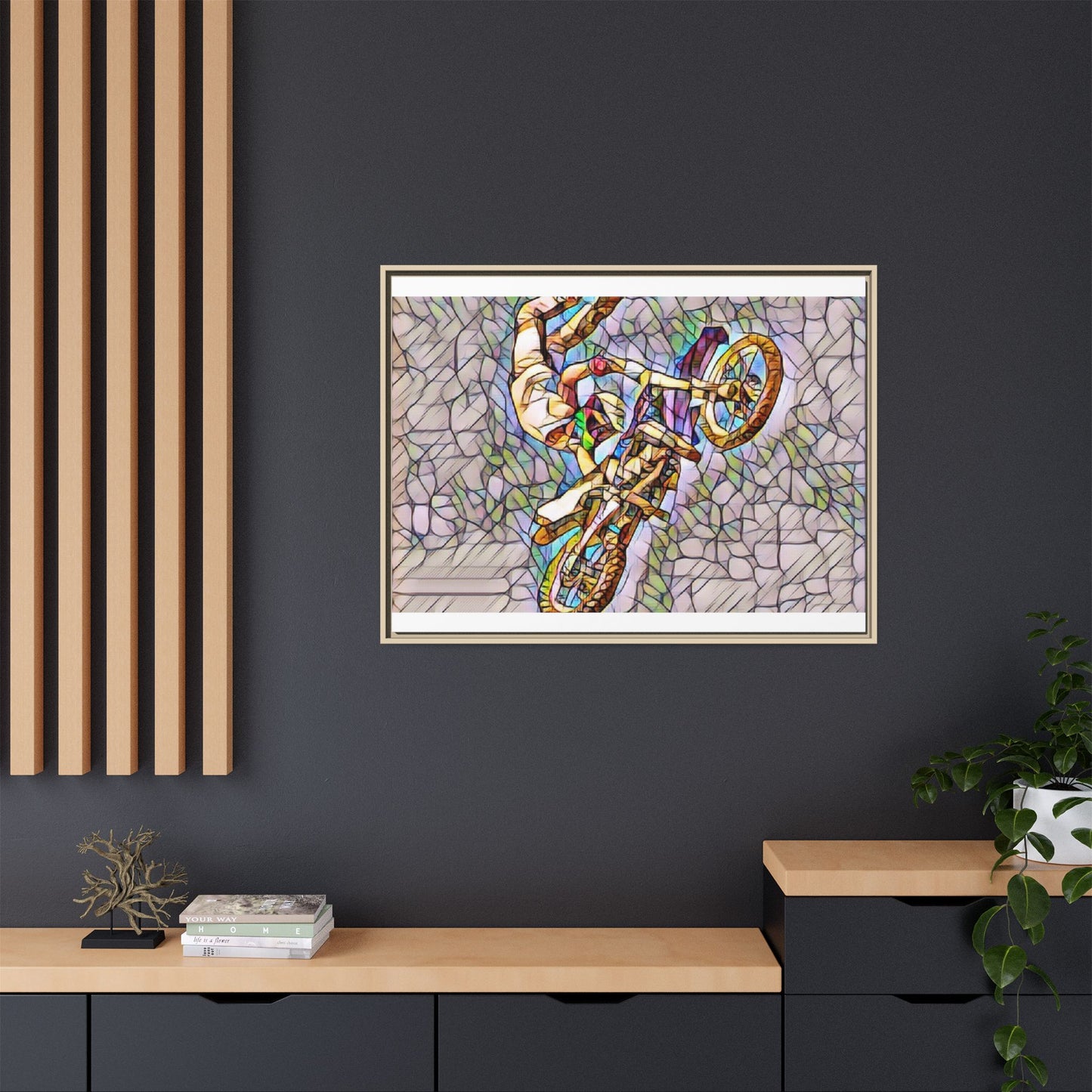 Matte Canvas, Framed (Multi-color)