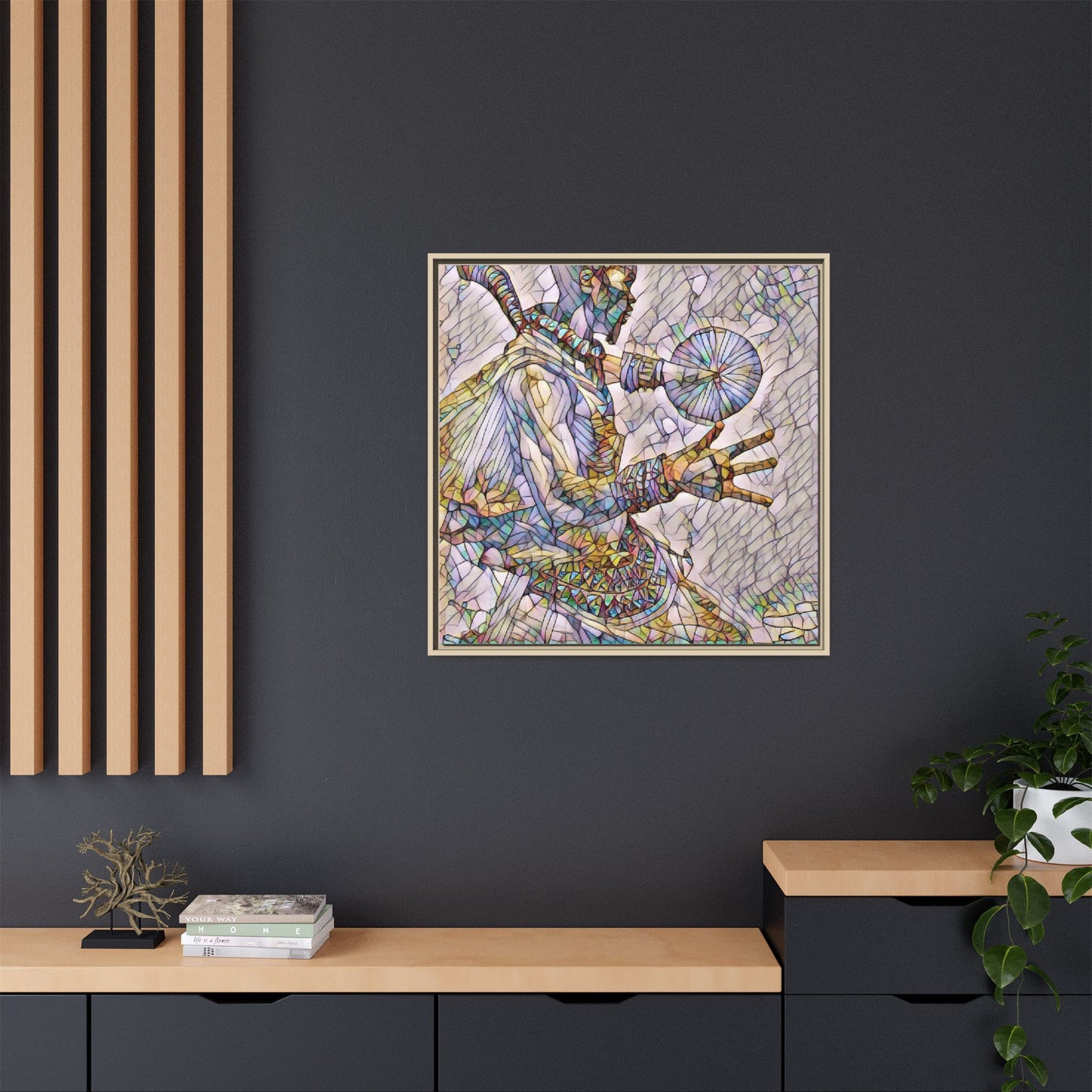Tribal Shaman Art Print — Framed Matte Canvas Wall Art