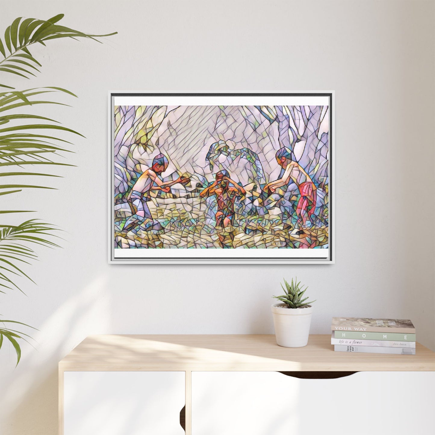 Matte Canvas, Framed (Multi-color)