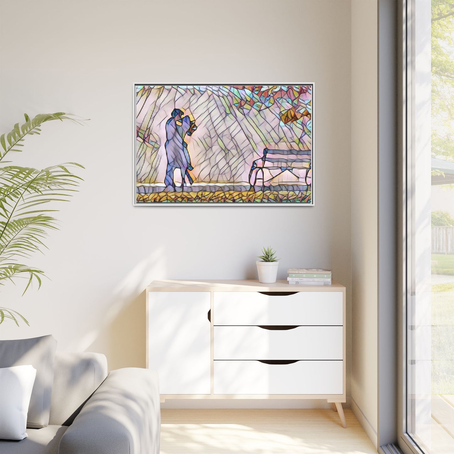 Matte Canvas, Framed (Multi-color)