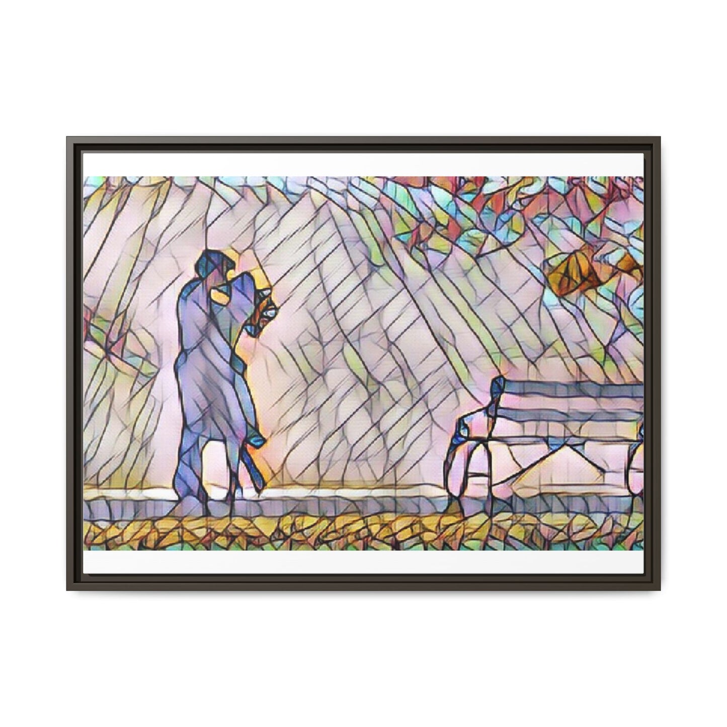 Matte Canvas, Framed (Multi-color)