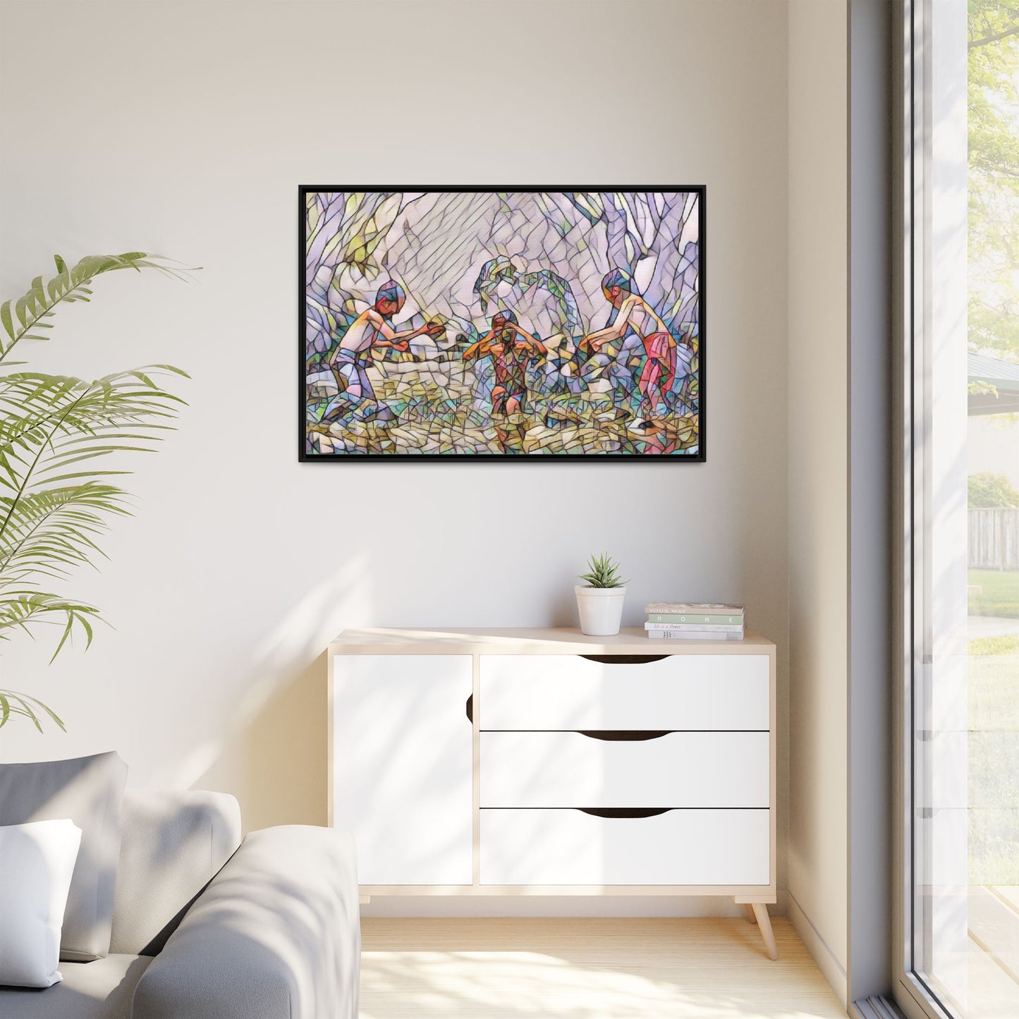 Matte Canvas, Framed (Multi-color)