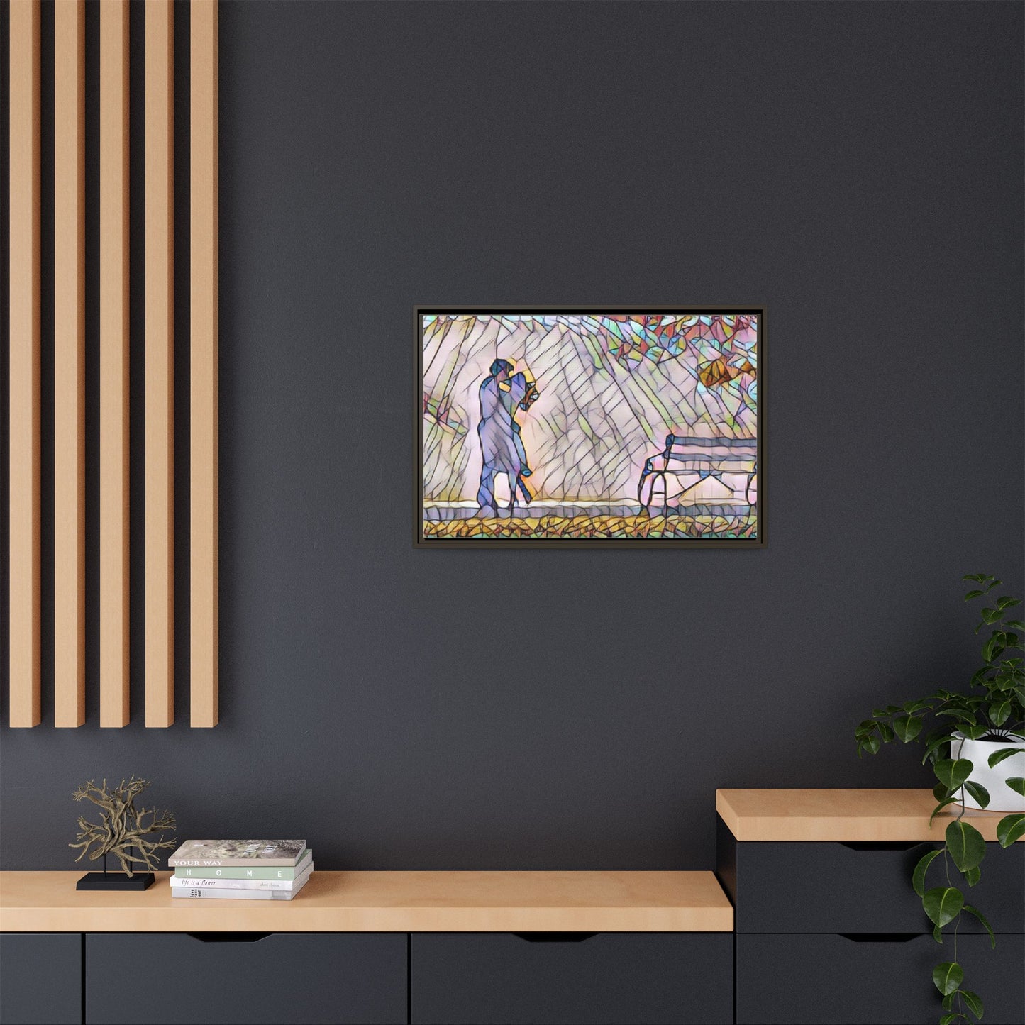 Matte Canvas, Framed (Multi-color)