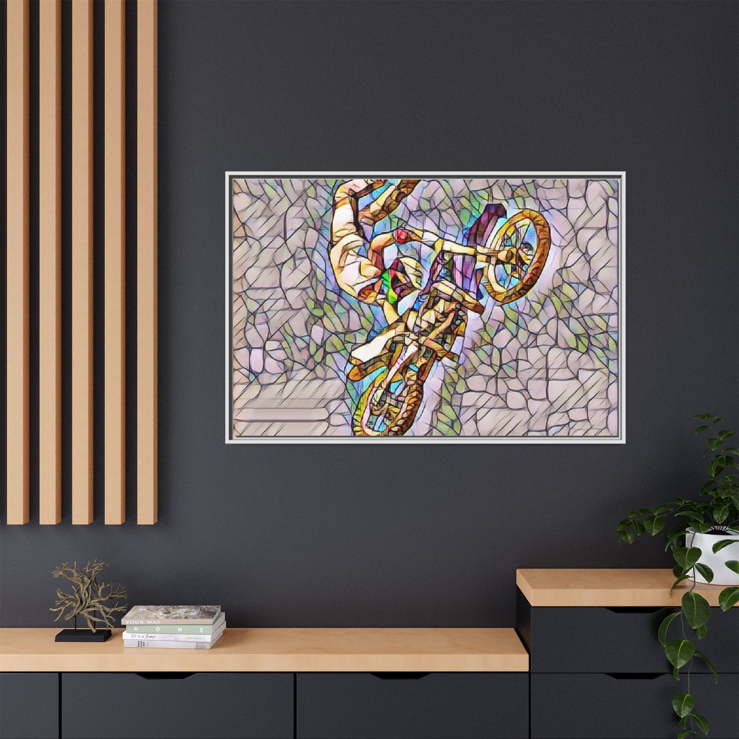 Matte Canvas, Framed (Multi-color)