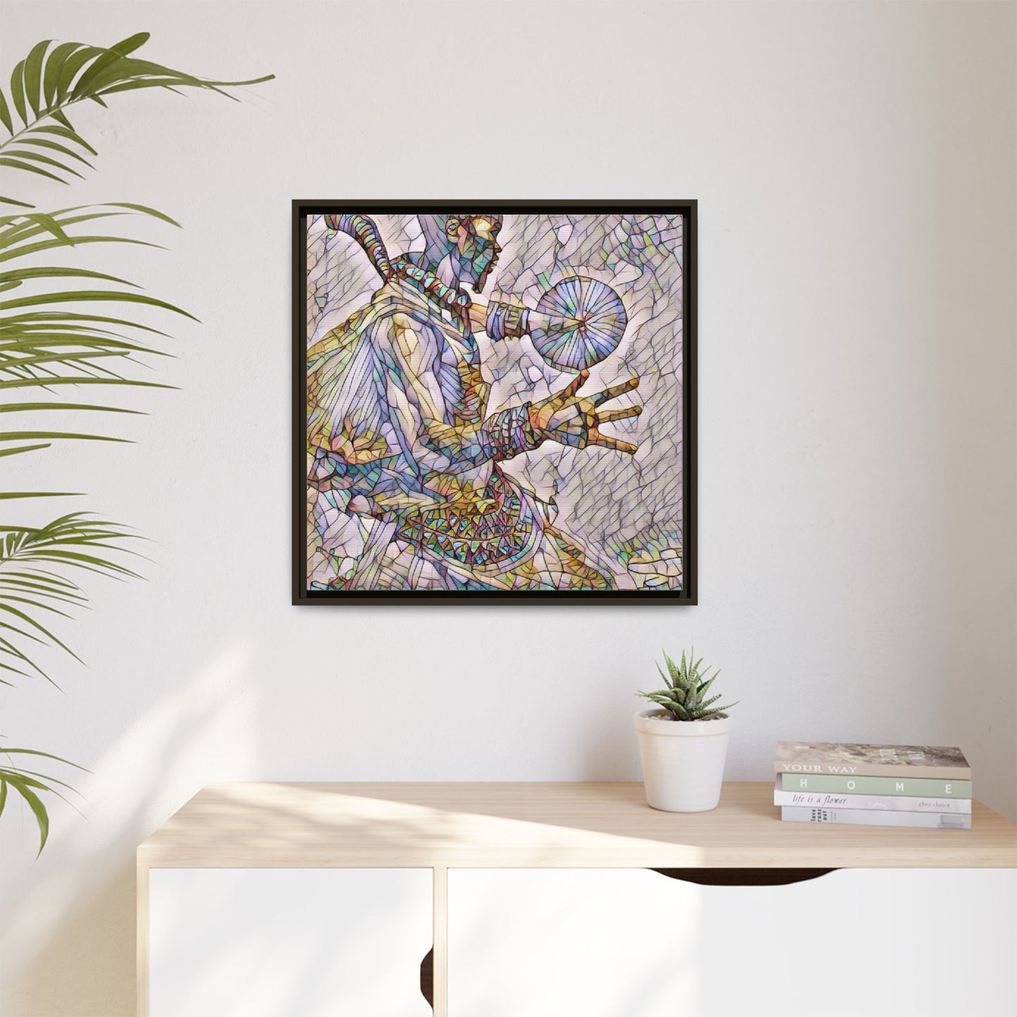 Tribal Shaman Art Print — Framed Matte Canvas Wall Art