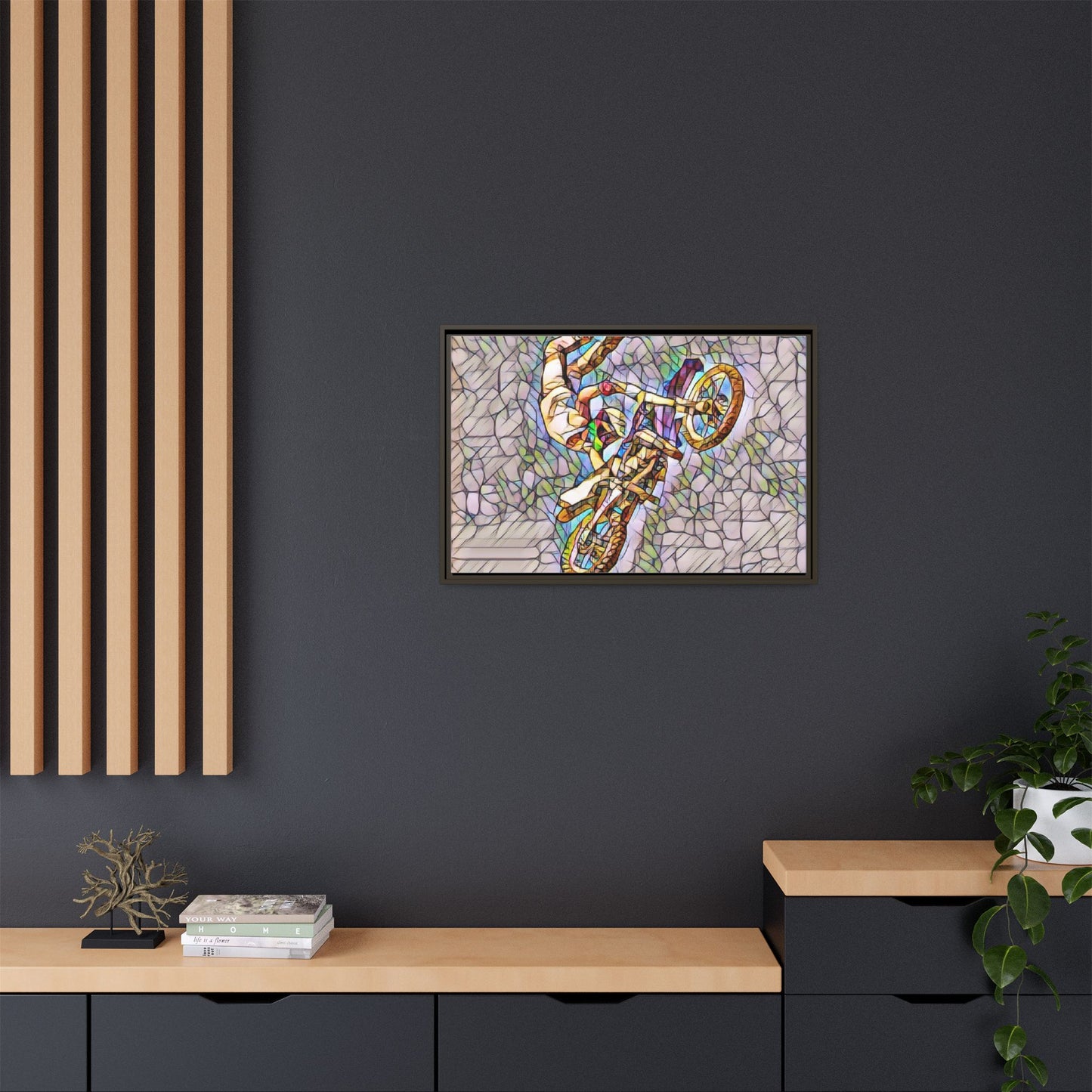 Matte Canvas, Framed (Multi-color)