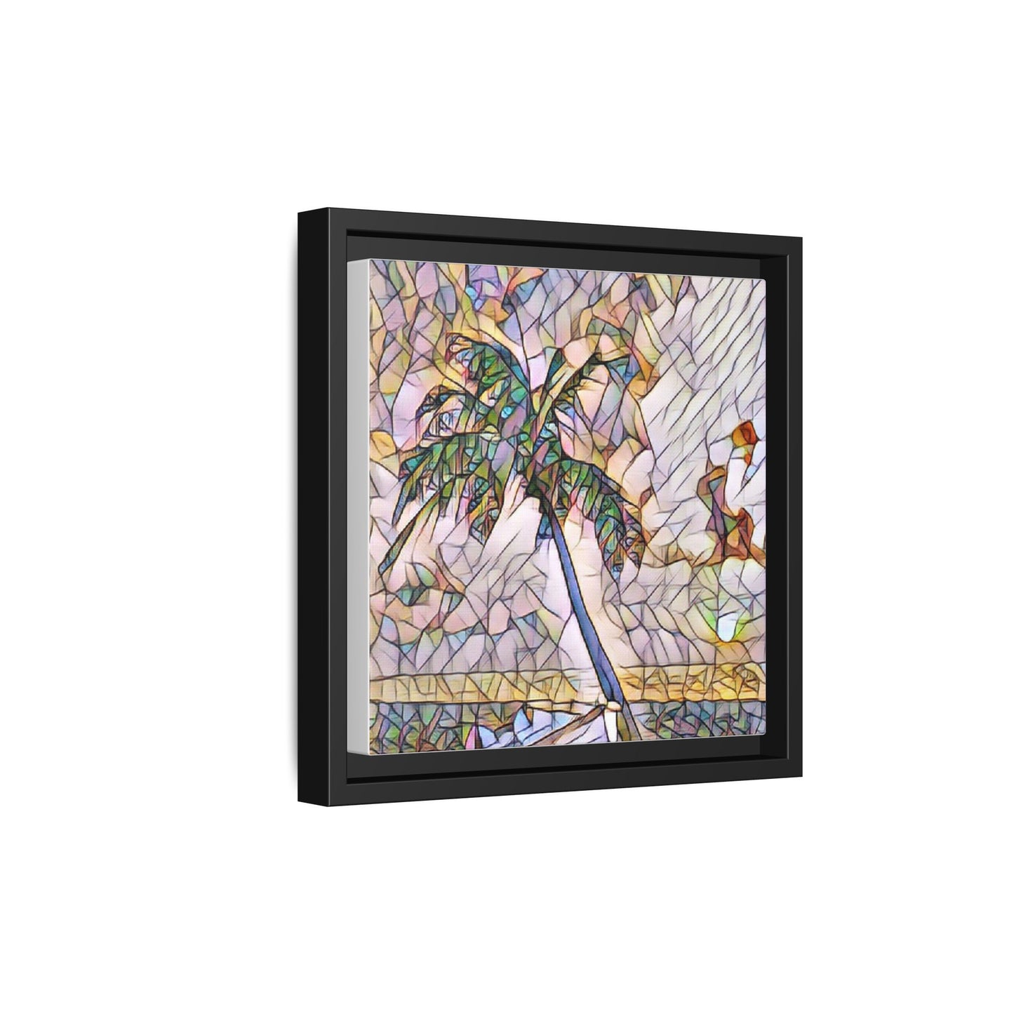 Tropical Palm Canvas Print — Framed Matte Wall Art