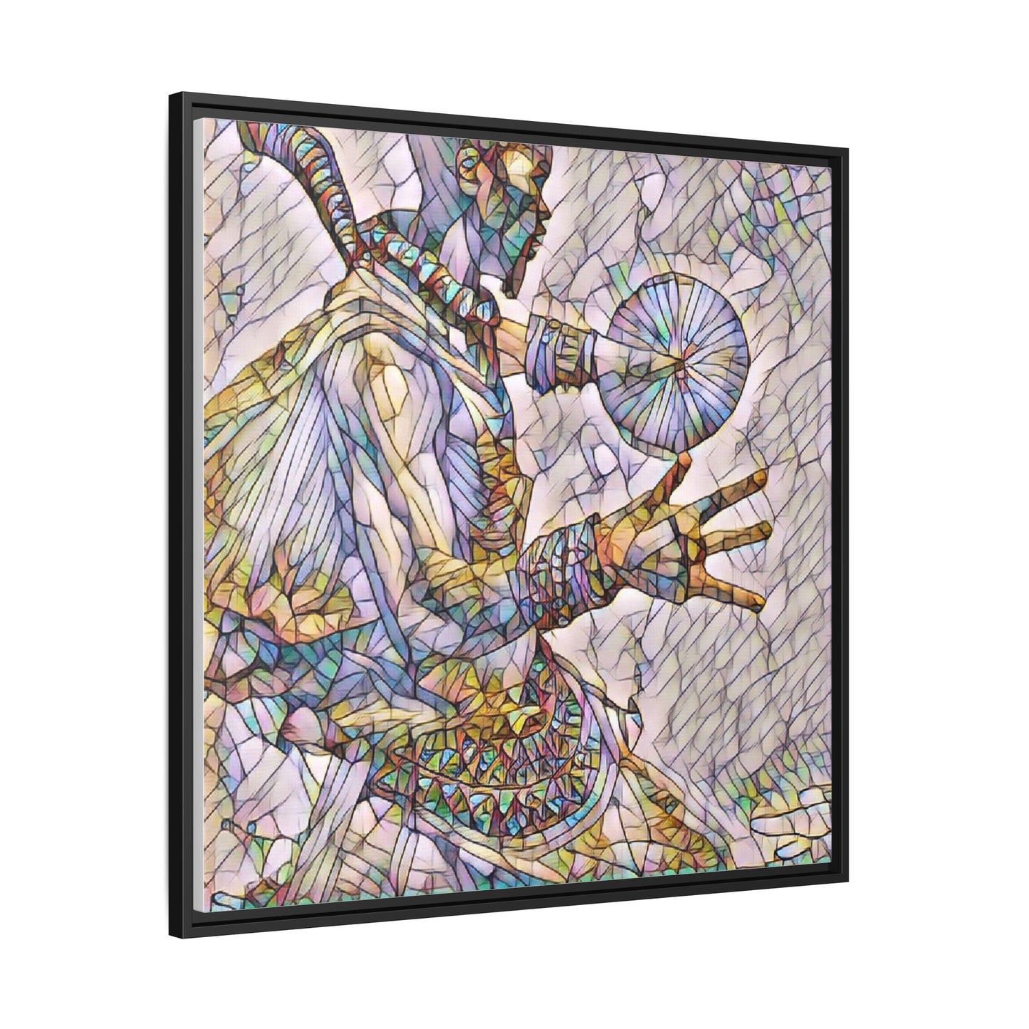Tribal Shaman Art Print — Framed Matte Canvas Wall Art