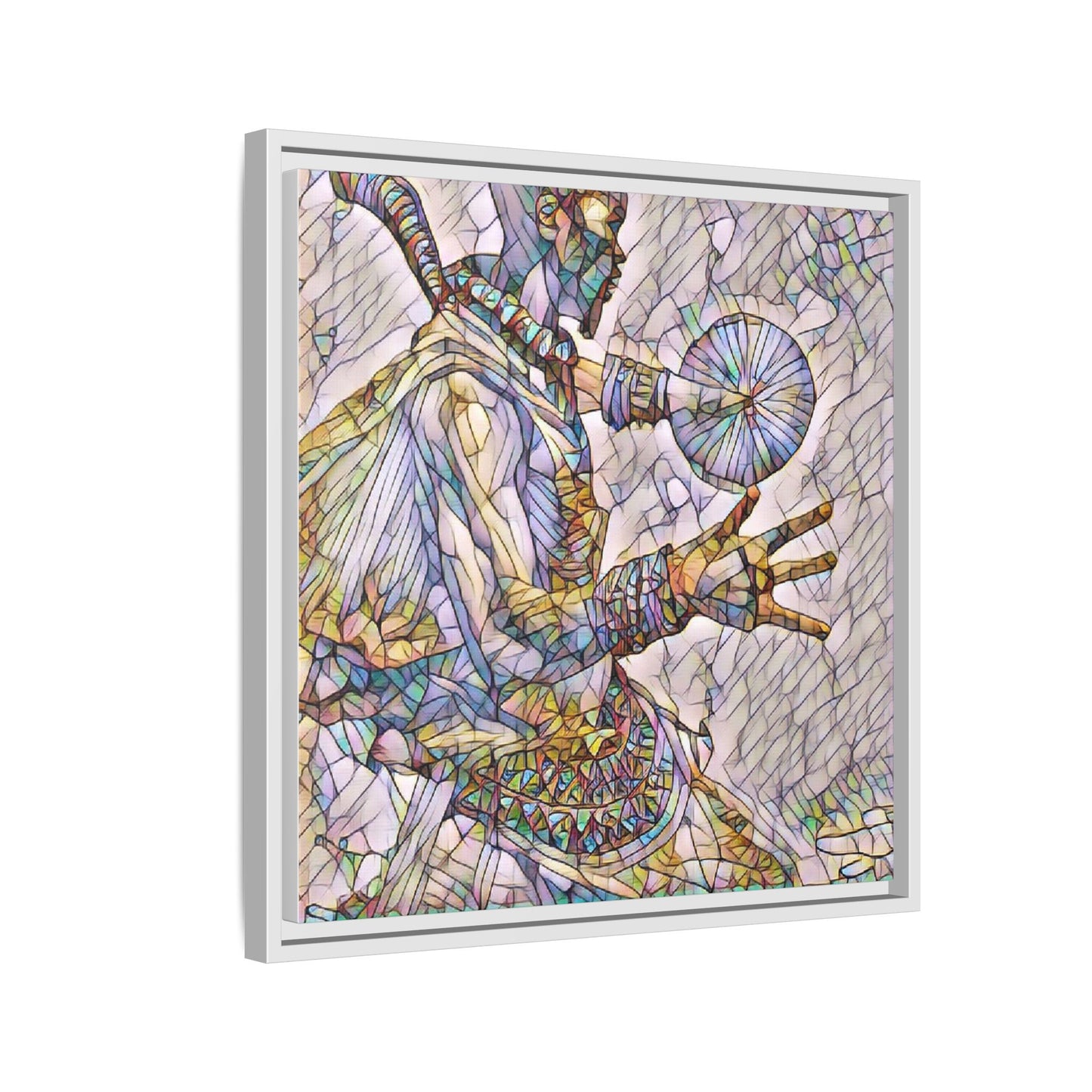 Tribal Shaman Art Print — Framed Matte Canvas Wall Art
