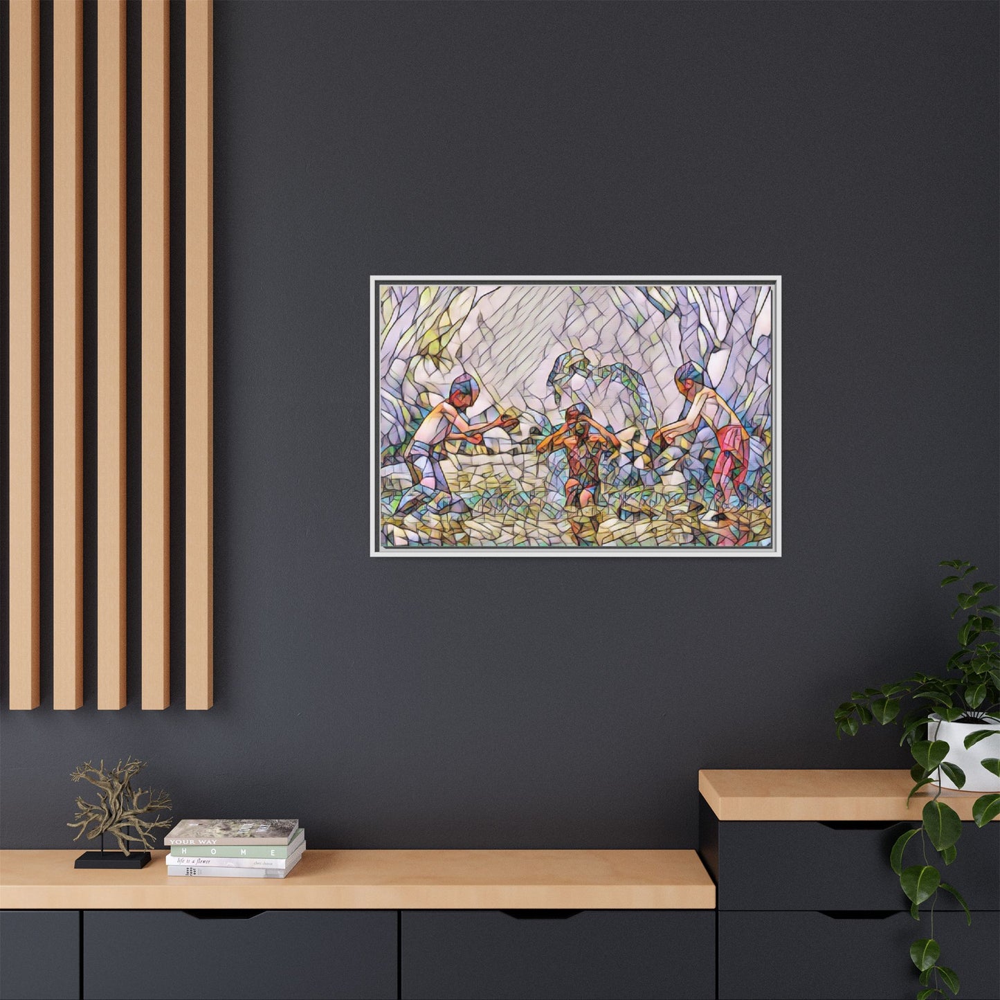 Matte Canvas, Framed (Multi-color)