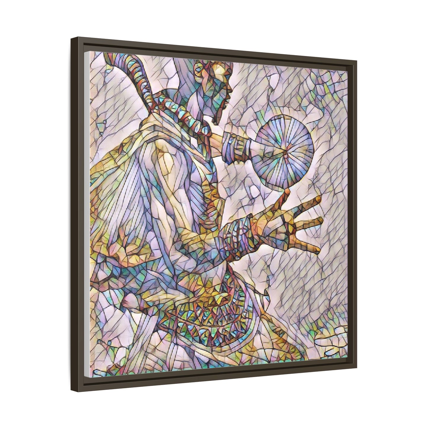 Tribal Shaman Art Print — Framed Matte Canvas Wall Art