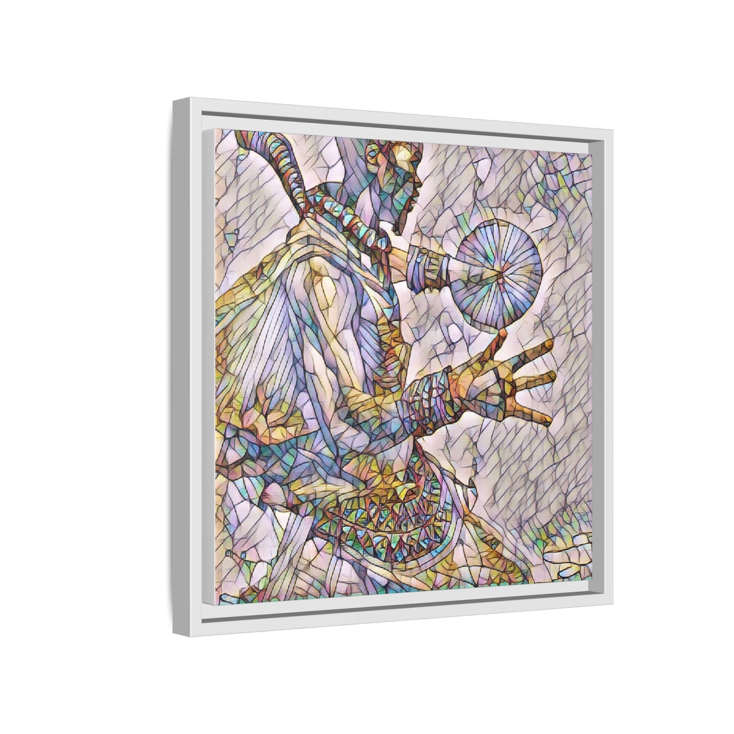 Tribal Shaman Art Print — Framed Matte Canvas Wall Art