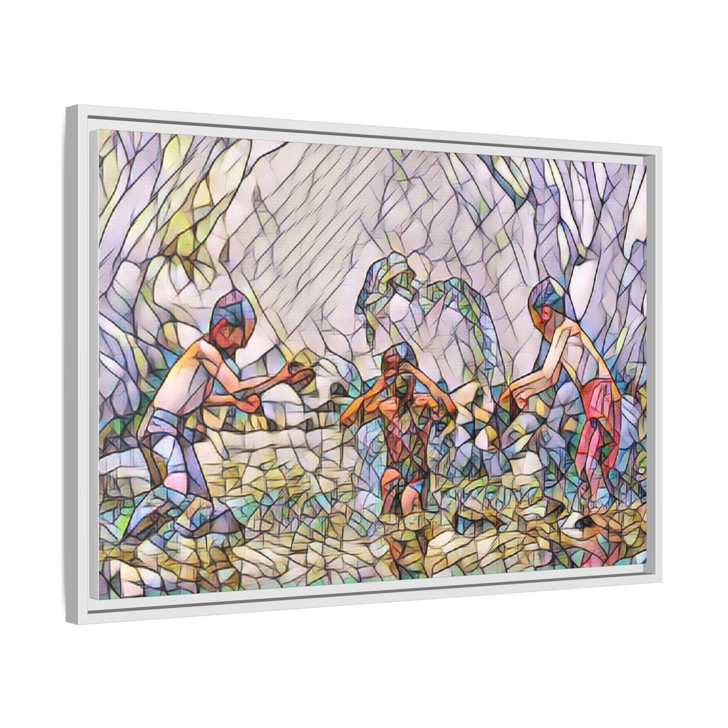Matte Canvas, Framed (Multi-color)
