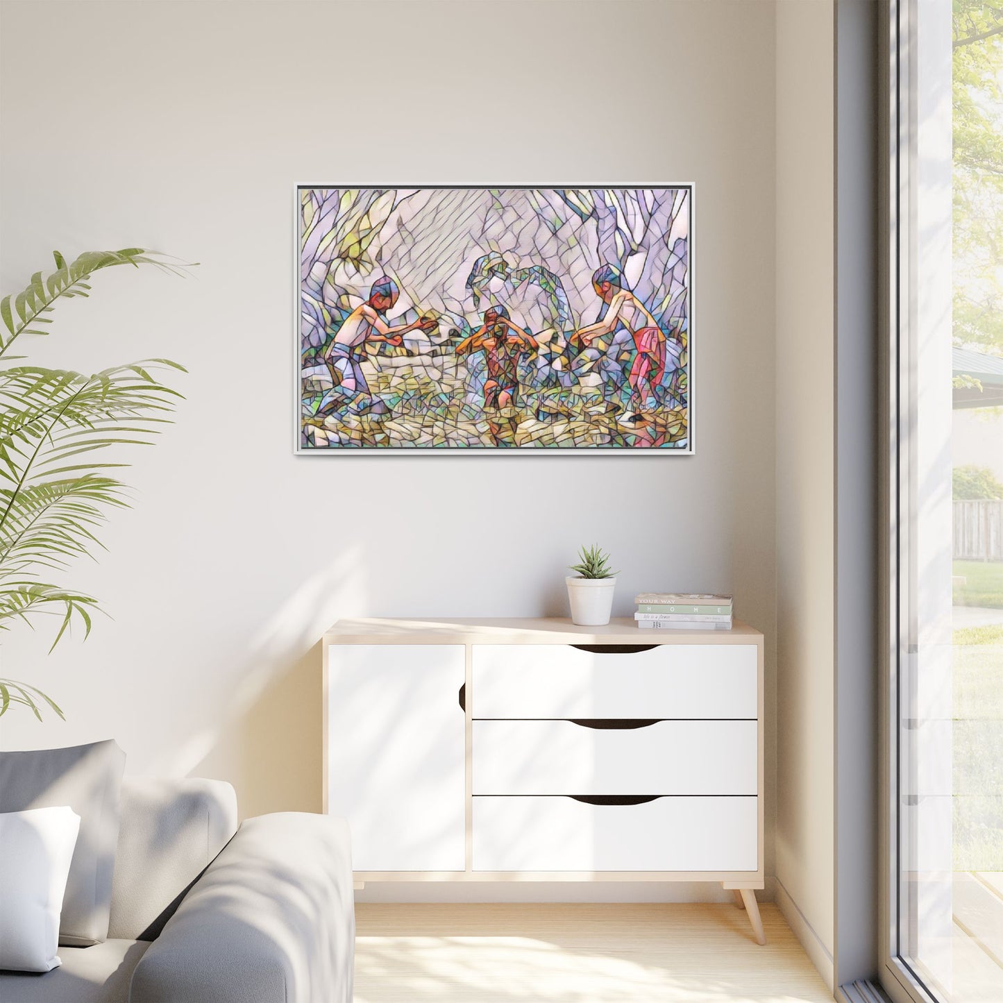 Matte Canvas, Framed (Multi-color)