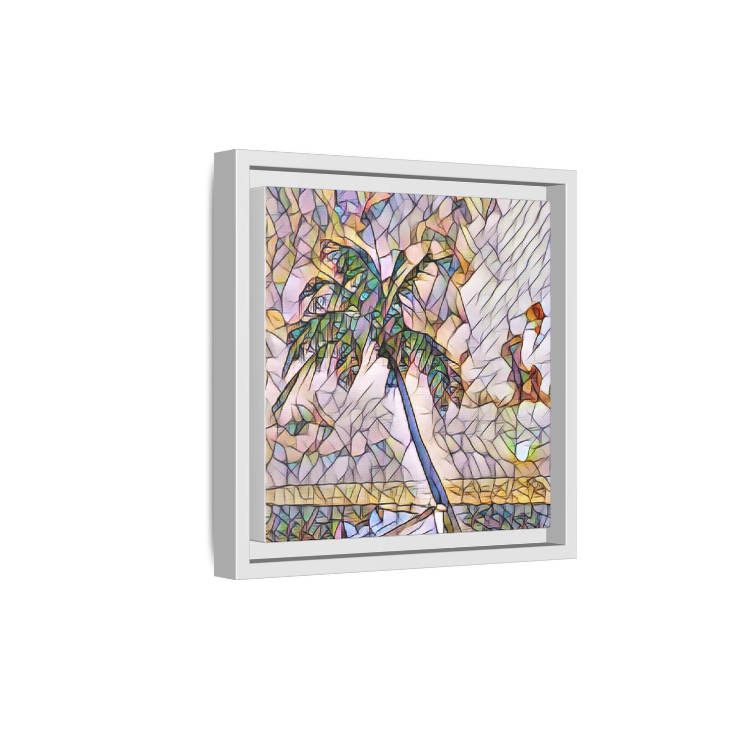 Tropical Palm Canvas Print — Framed Matte Wall Art