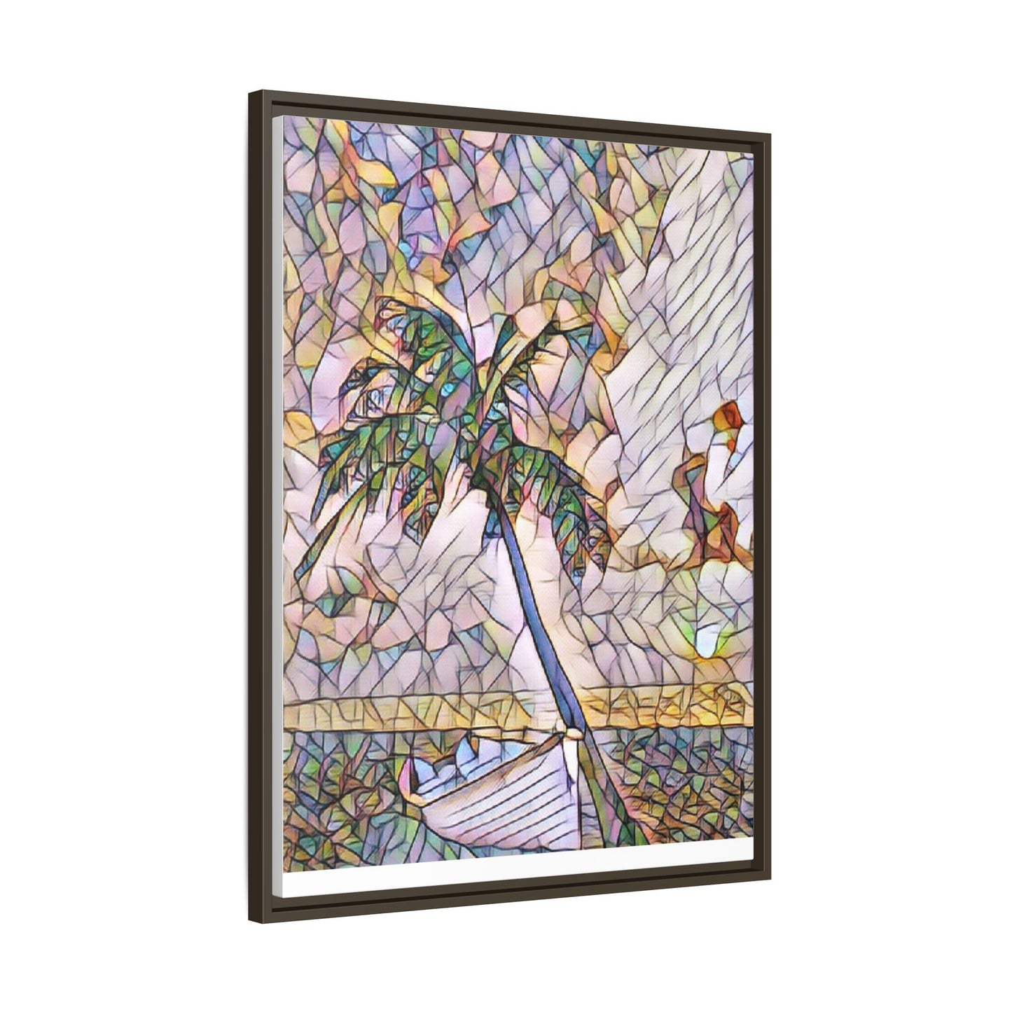 Tropical Palm Canvas Print — Framed Matte Wall Art
