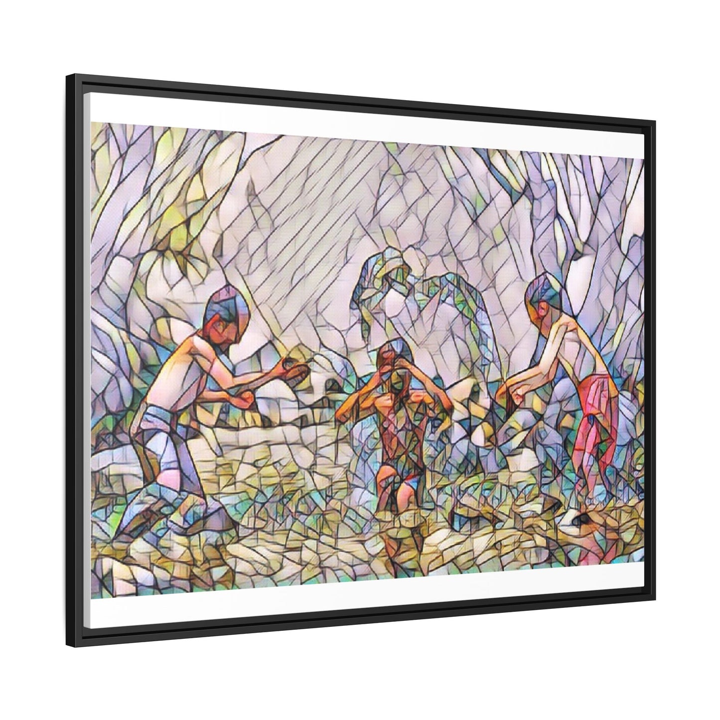 Matte Canvas, Framed (Multi-color)