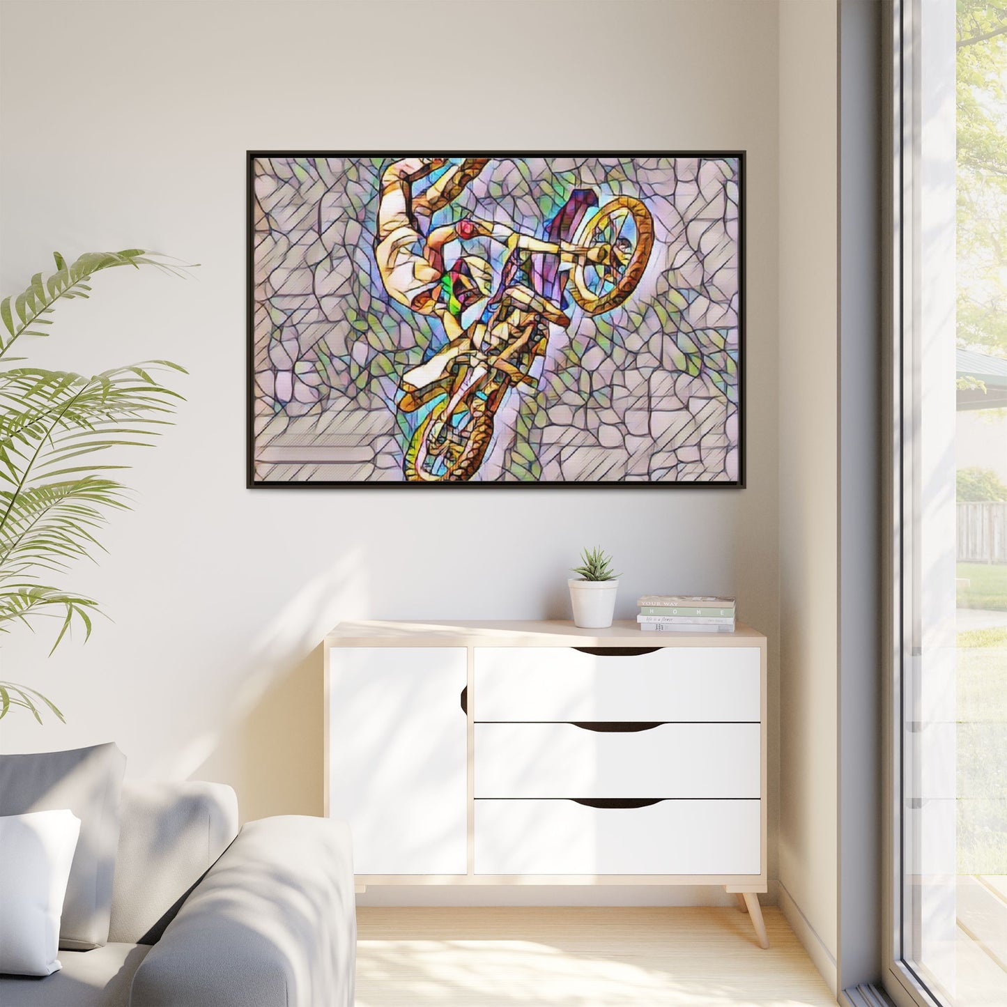 Matte Canvas, Framed (Multi-color)