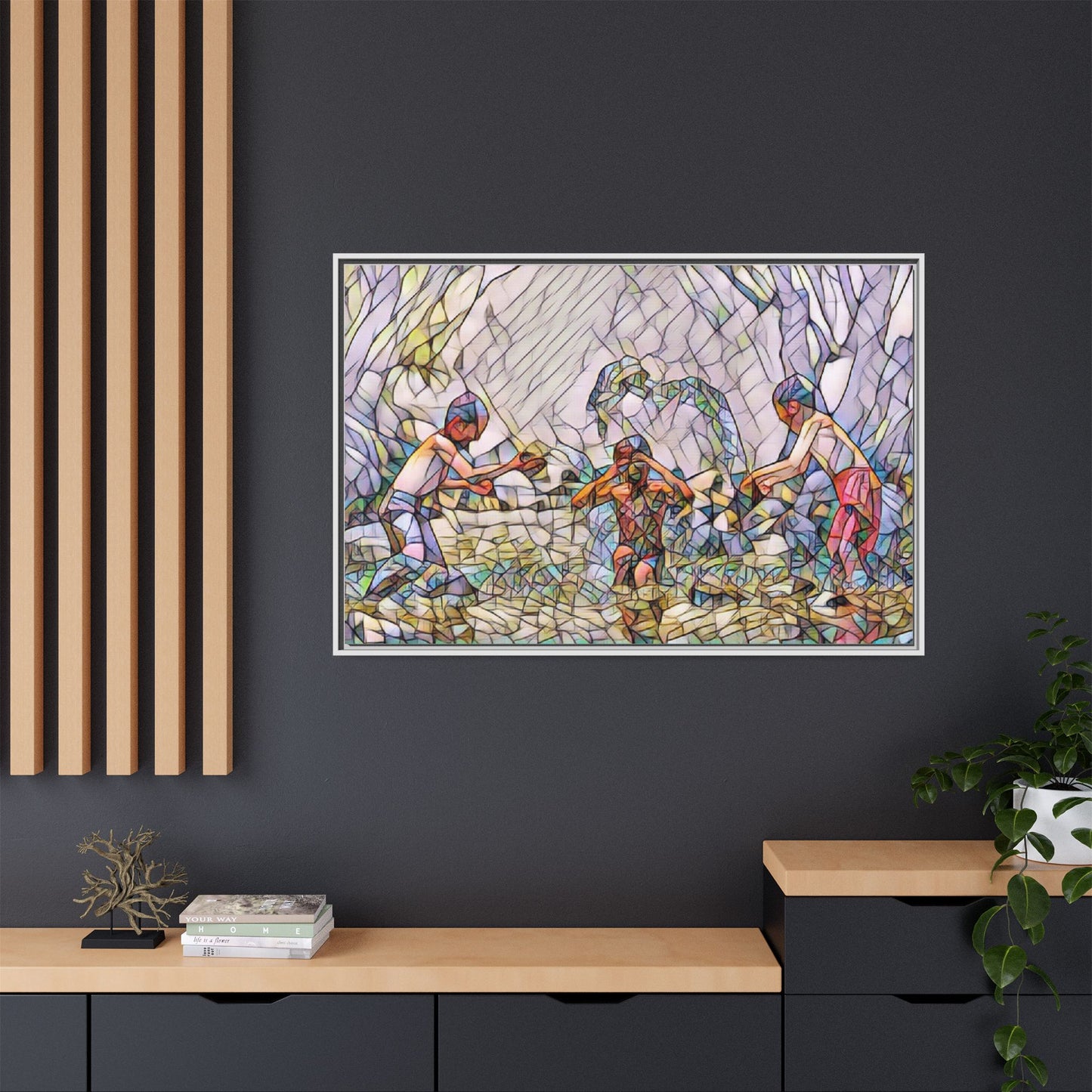 Matte Canvas, Framed (Multi-color)