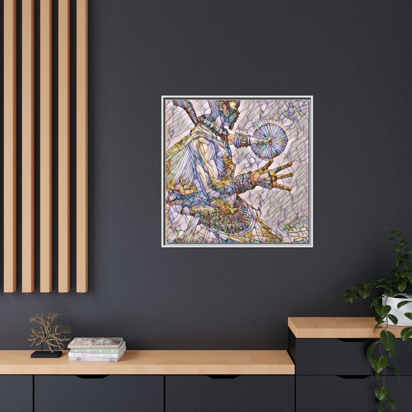 Tribal Shaman Art Print — Framed Matte Canvas Wall Art