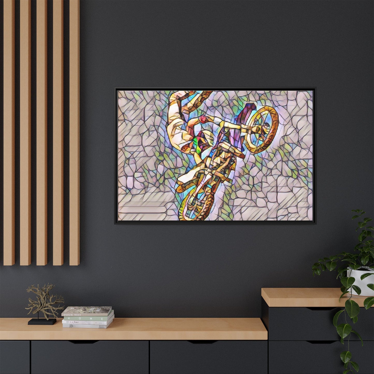 Matte Canvas, Framed (Multi-color)