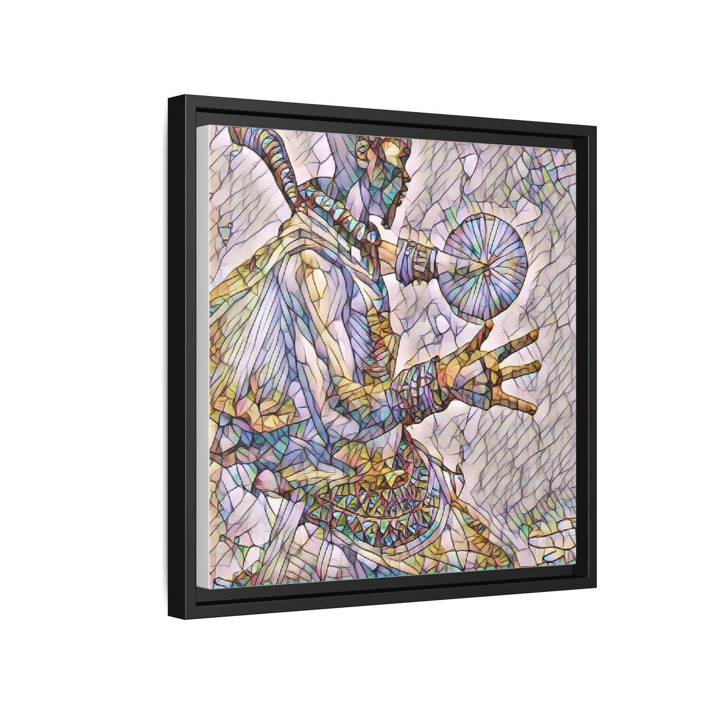 Tribal Shaman Art Print — Framed Matte Canvas Wall Art