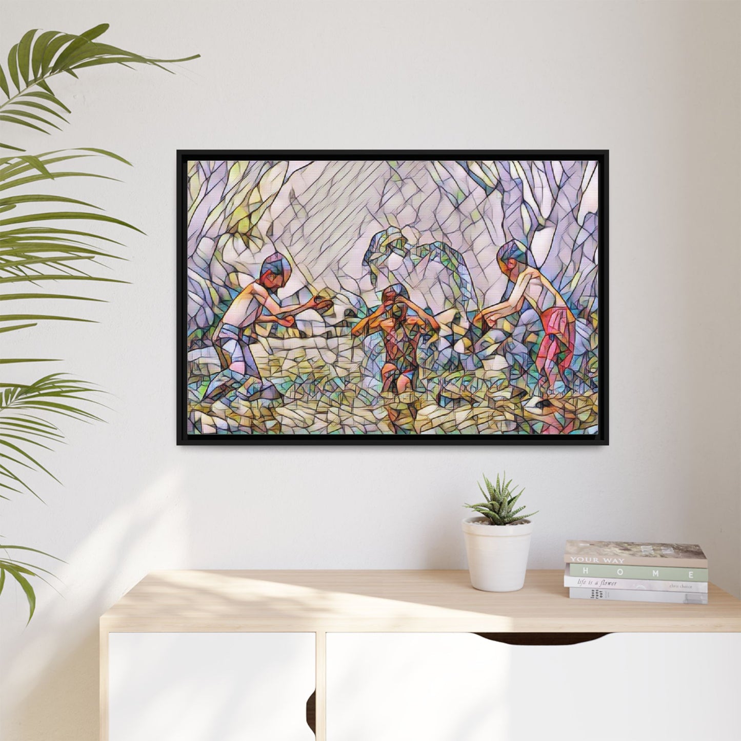 Matte Canvas, Framed (Multi-color)