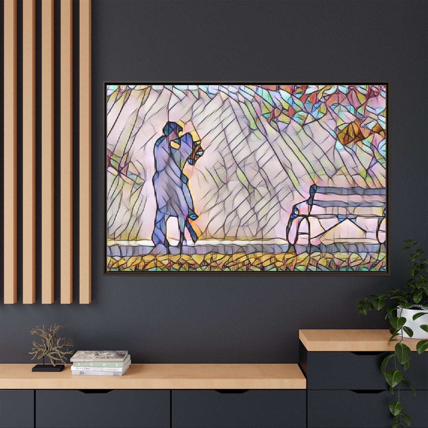 Matte Canvas, Framed (Multi-color)