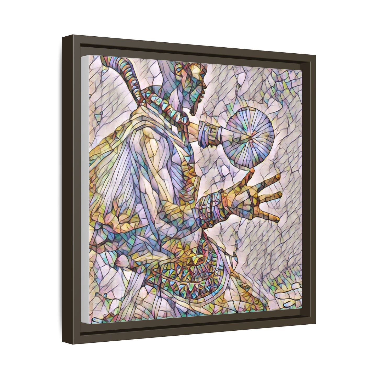 Tribal Shaman Art Print — Framed Matte Canvas Wall Art