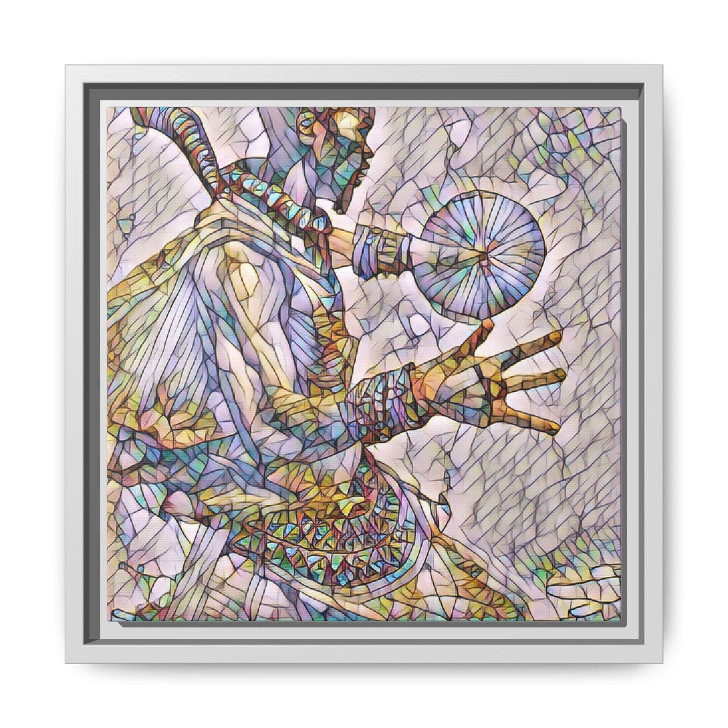 Tribal Shaman Art Print — Framed Matte Canvas Wall Art