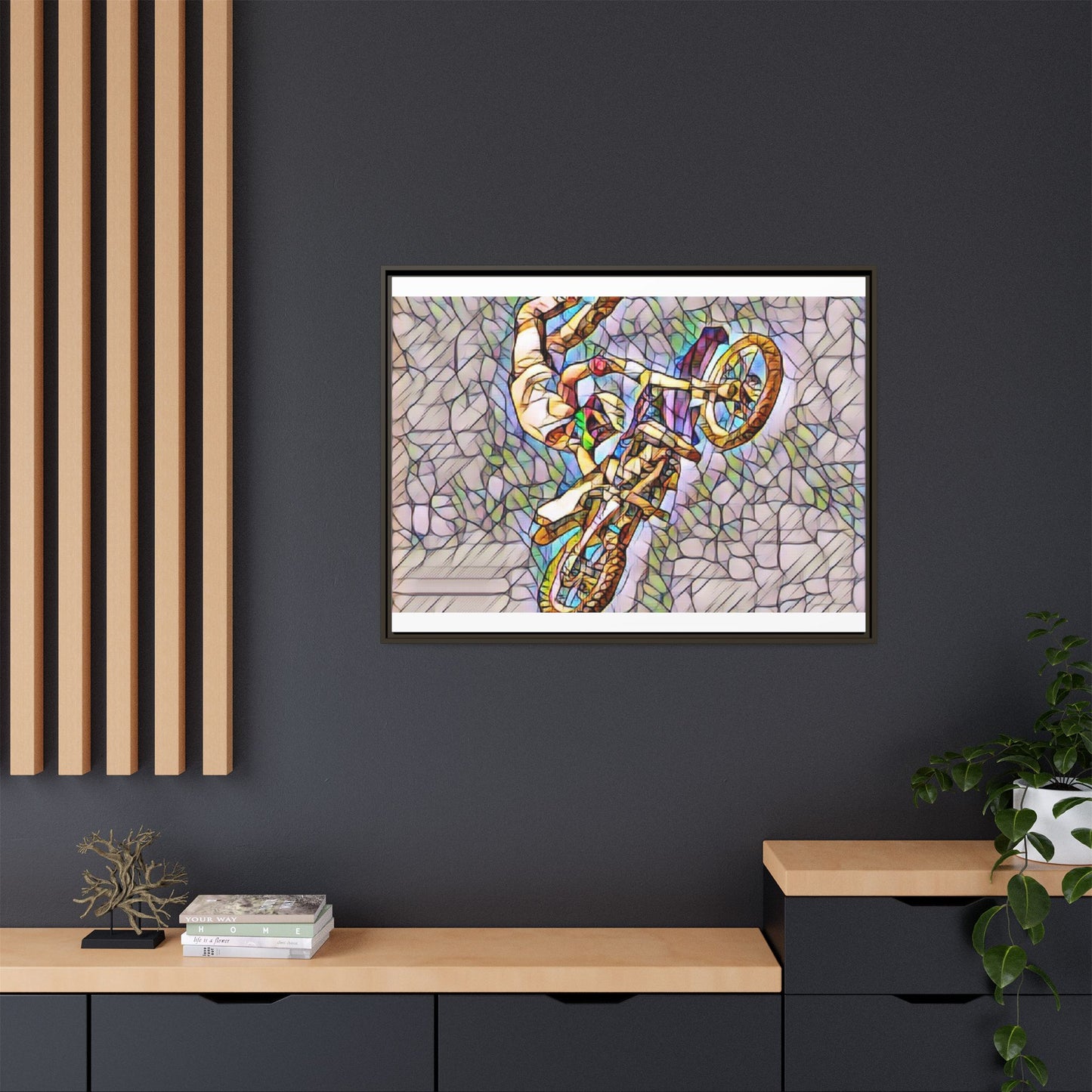 Matte Canvas, Framed (Multi-color)