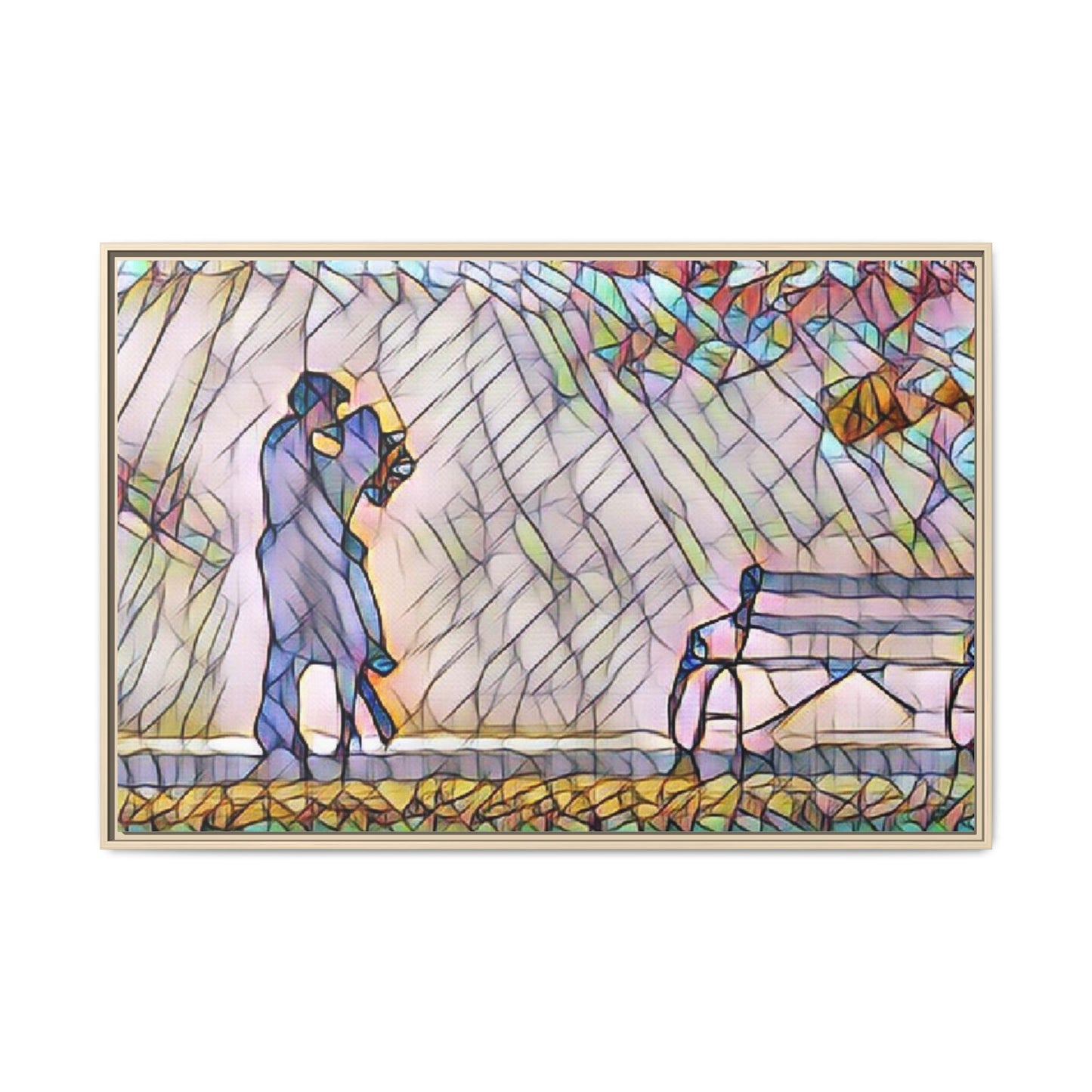 Matte Canvas, Framed (Multi-color)