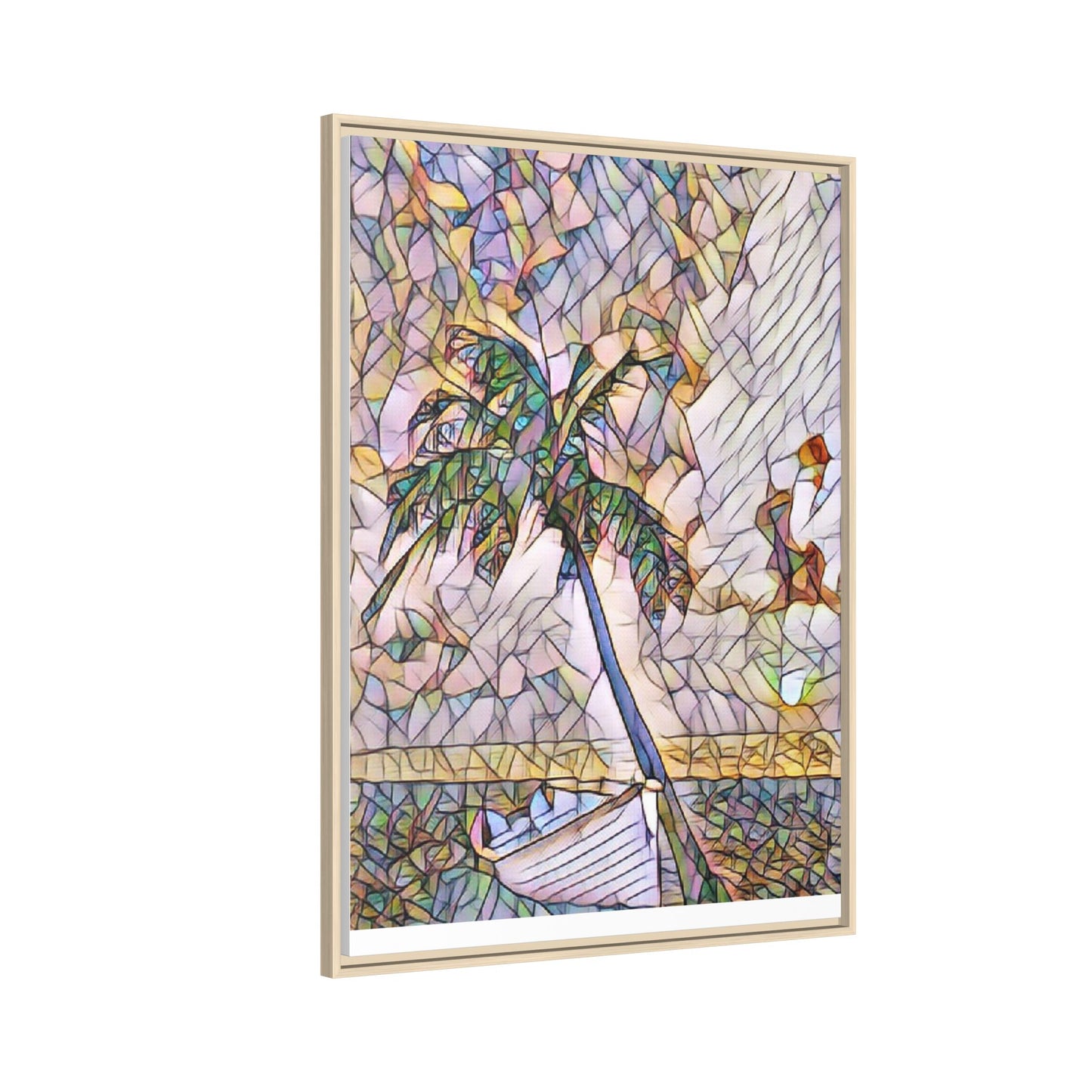 Tropical Palm Canvas Print — Framed Matte Wall Art