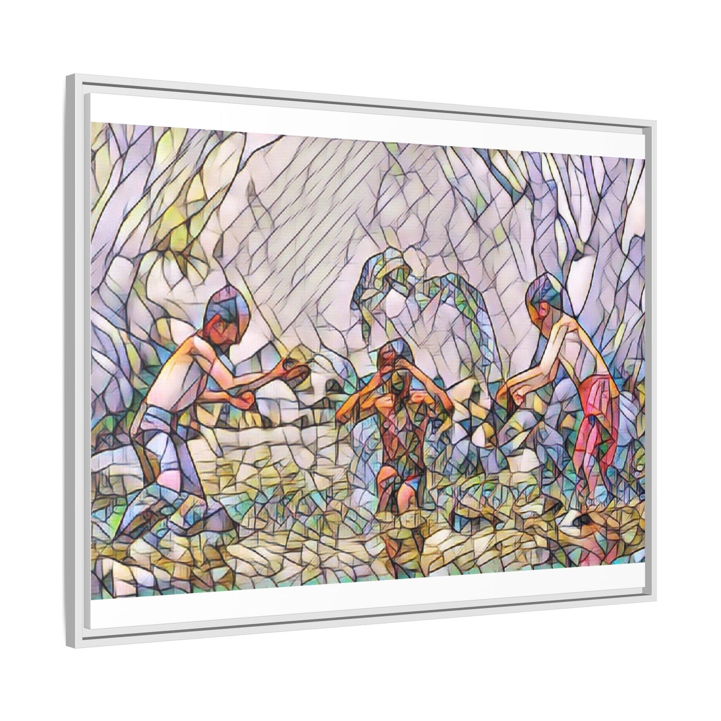 Matte Canvas, Framed (Multi-color)