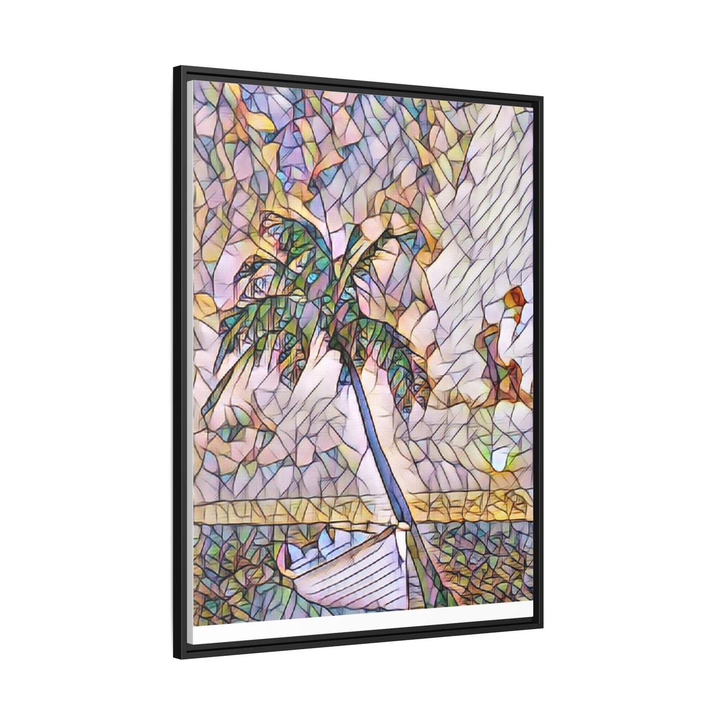 Tropical Palm Canvas Print — Framed Matte Wall Art