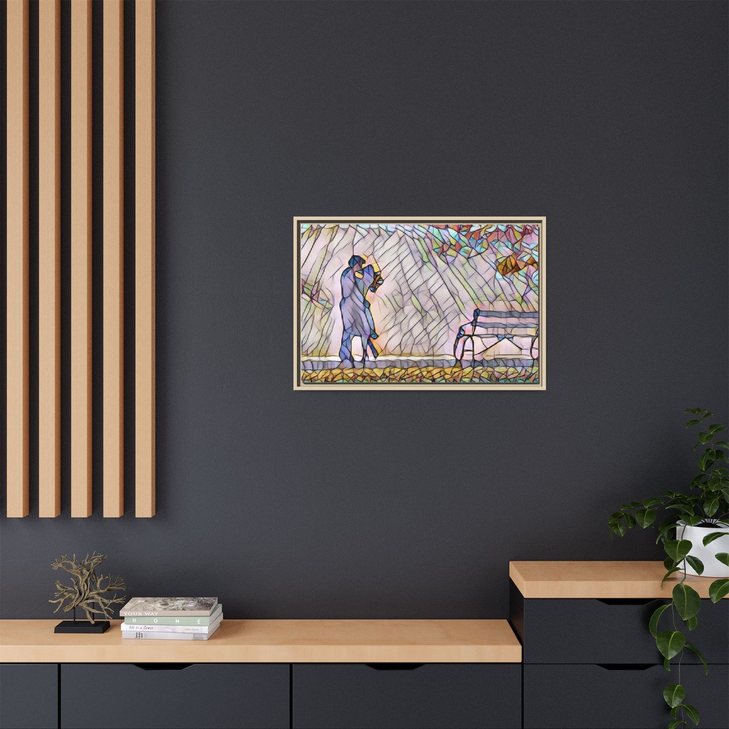 Matte Canvas, Framed (Multi-color)