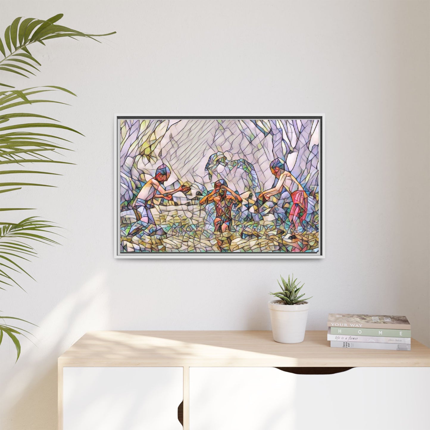 Matte Canvas, Framed (Multi-color)