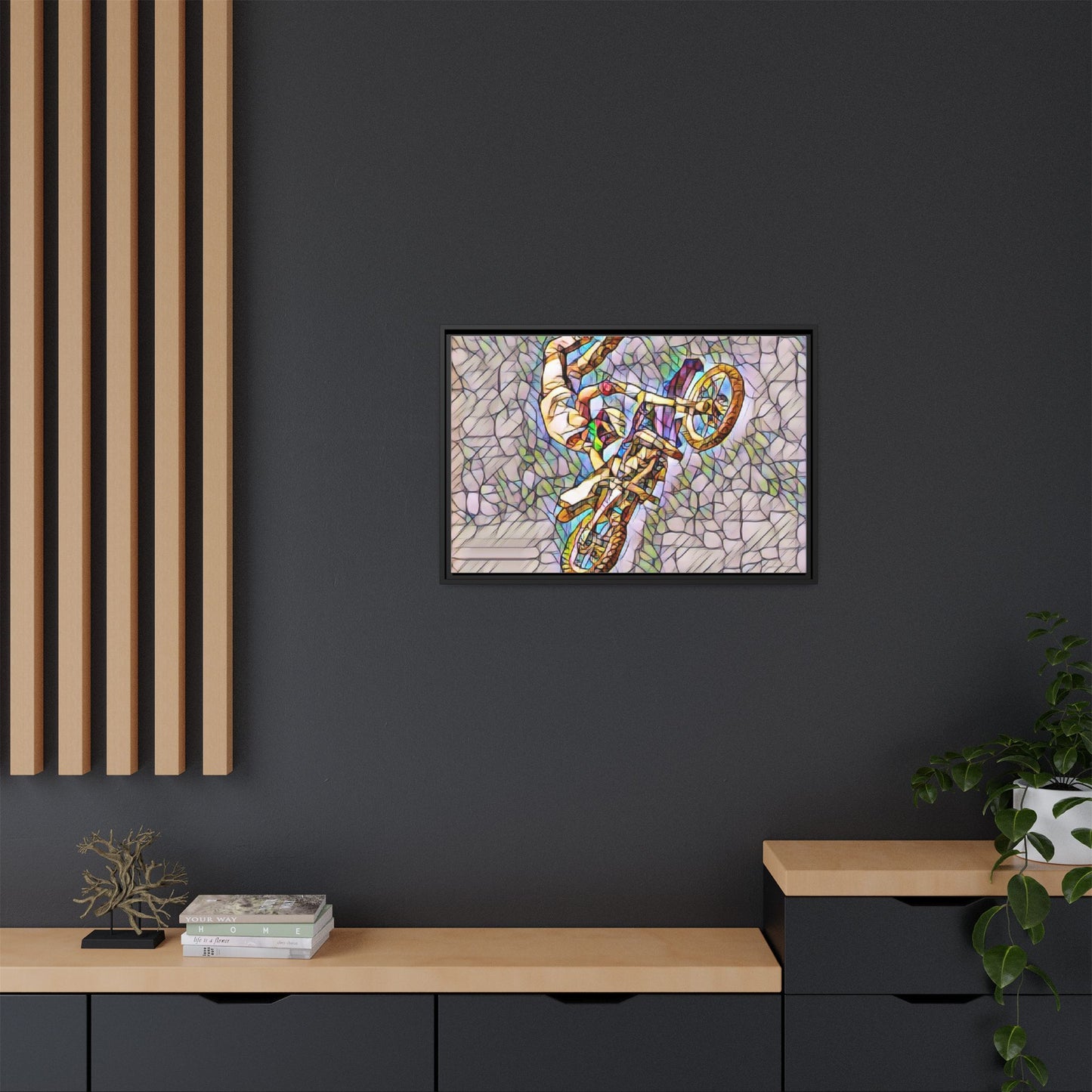 Matte Canvas, Framed (Multi-color)