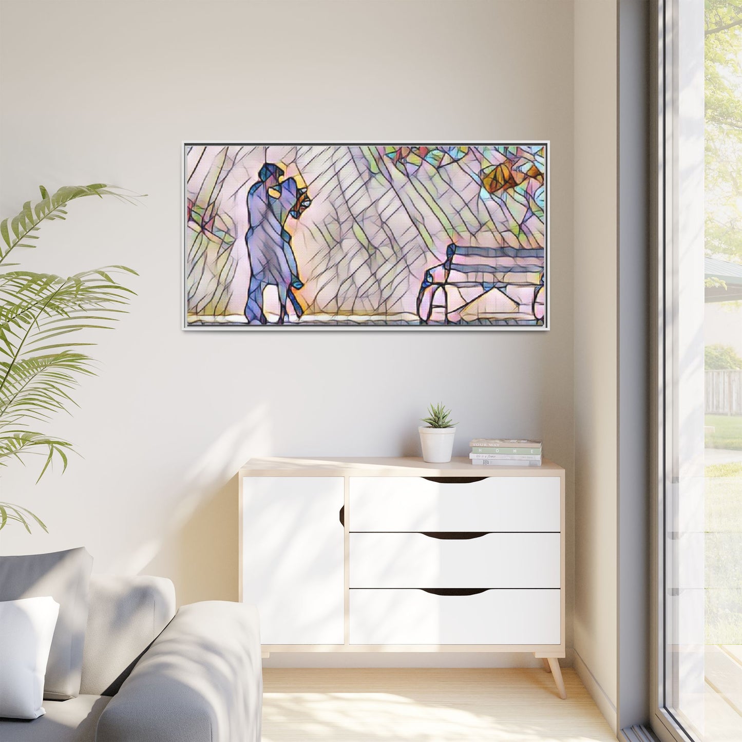 Matte Canvas, Framed (Multi-color)