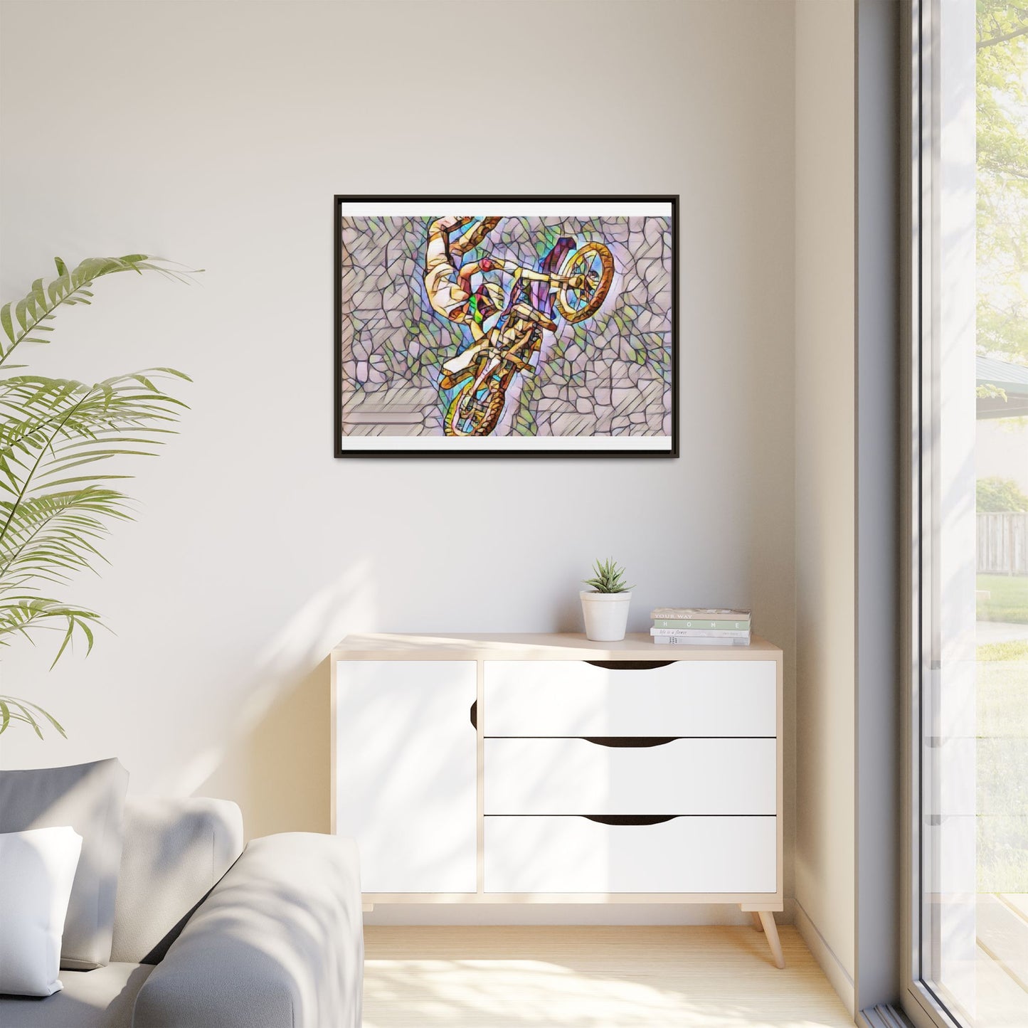 Matte Canvas, Framed (Multi-color)