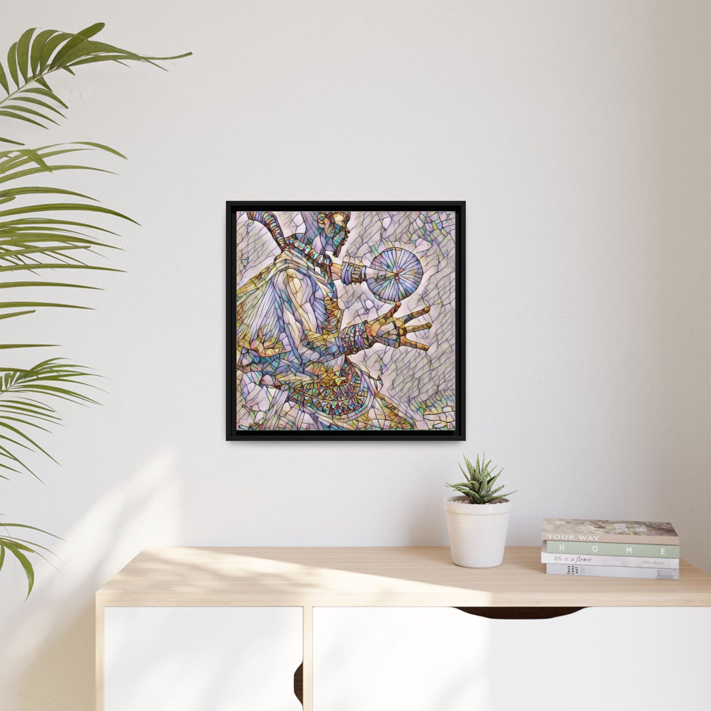 Tribal Shaman Art Print — Framed Matte Canvas Wall Art