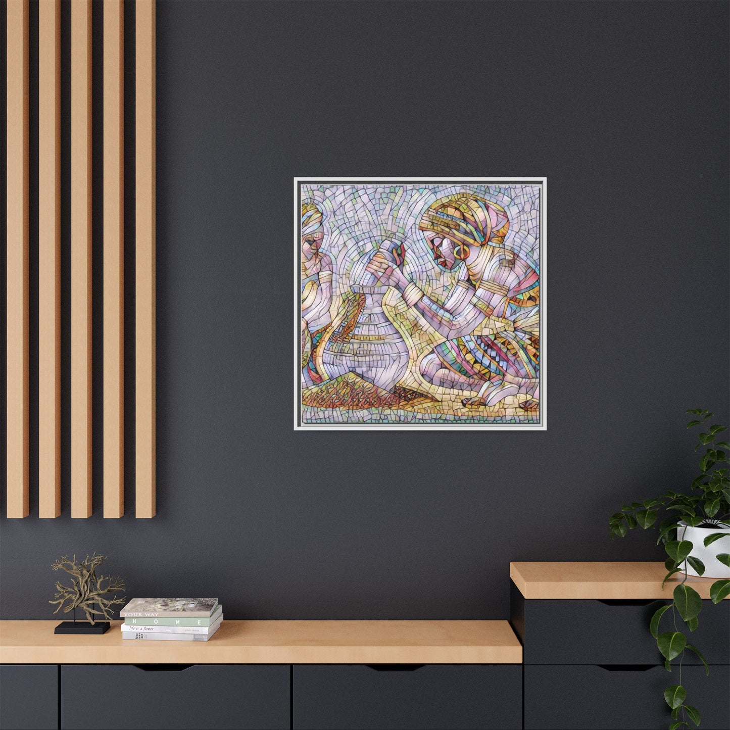 Matte Canvas, Framed (Multi-color)