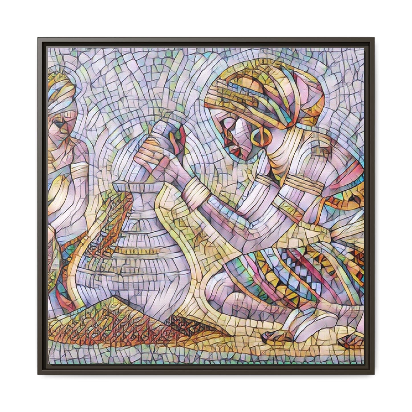 Matte Canvas, Framed (Multi-color)