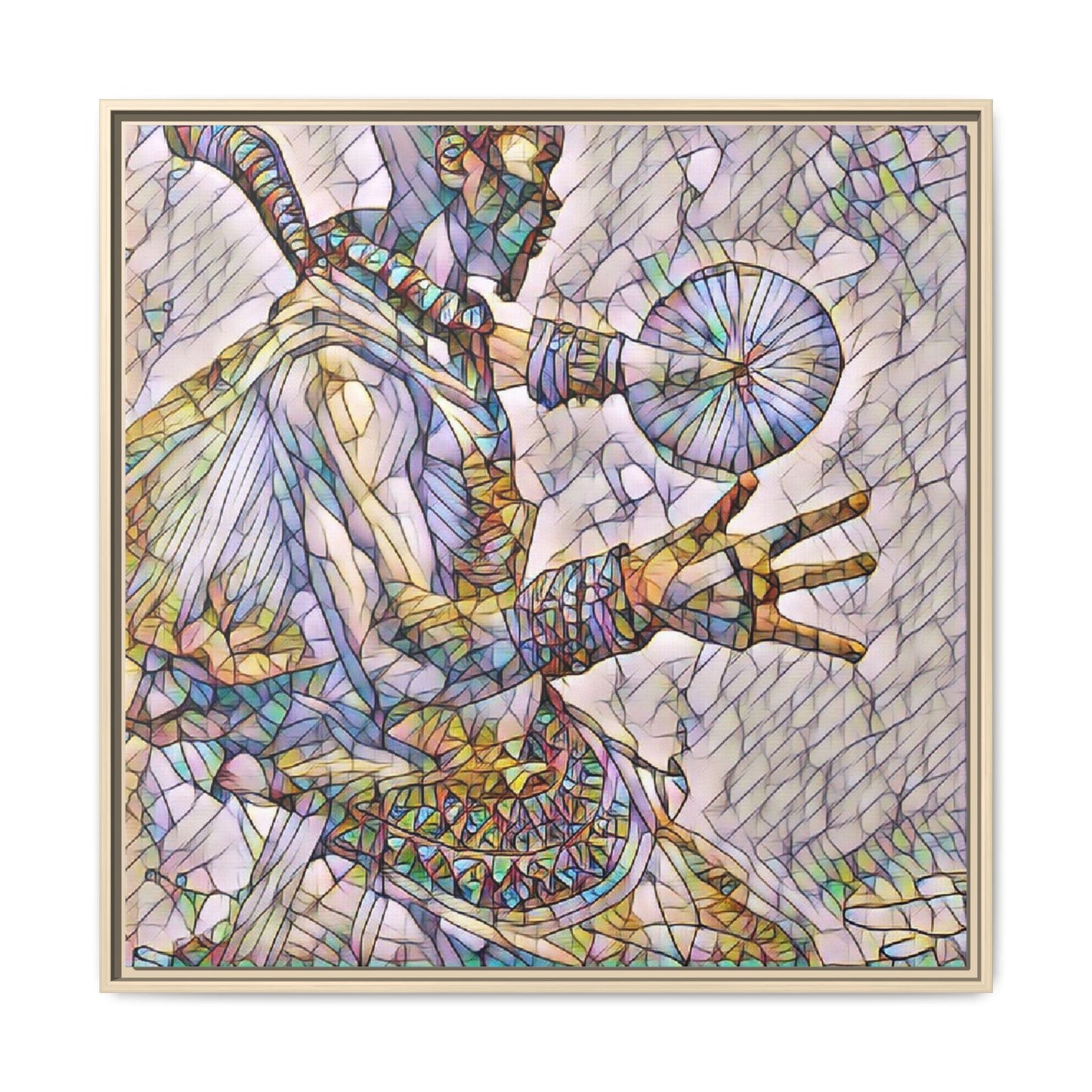 Tribal Shaman Art Print — Framed Matte Canvas Wall Art